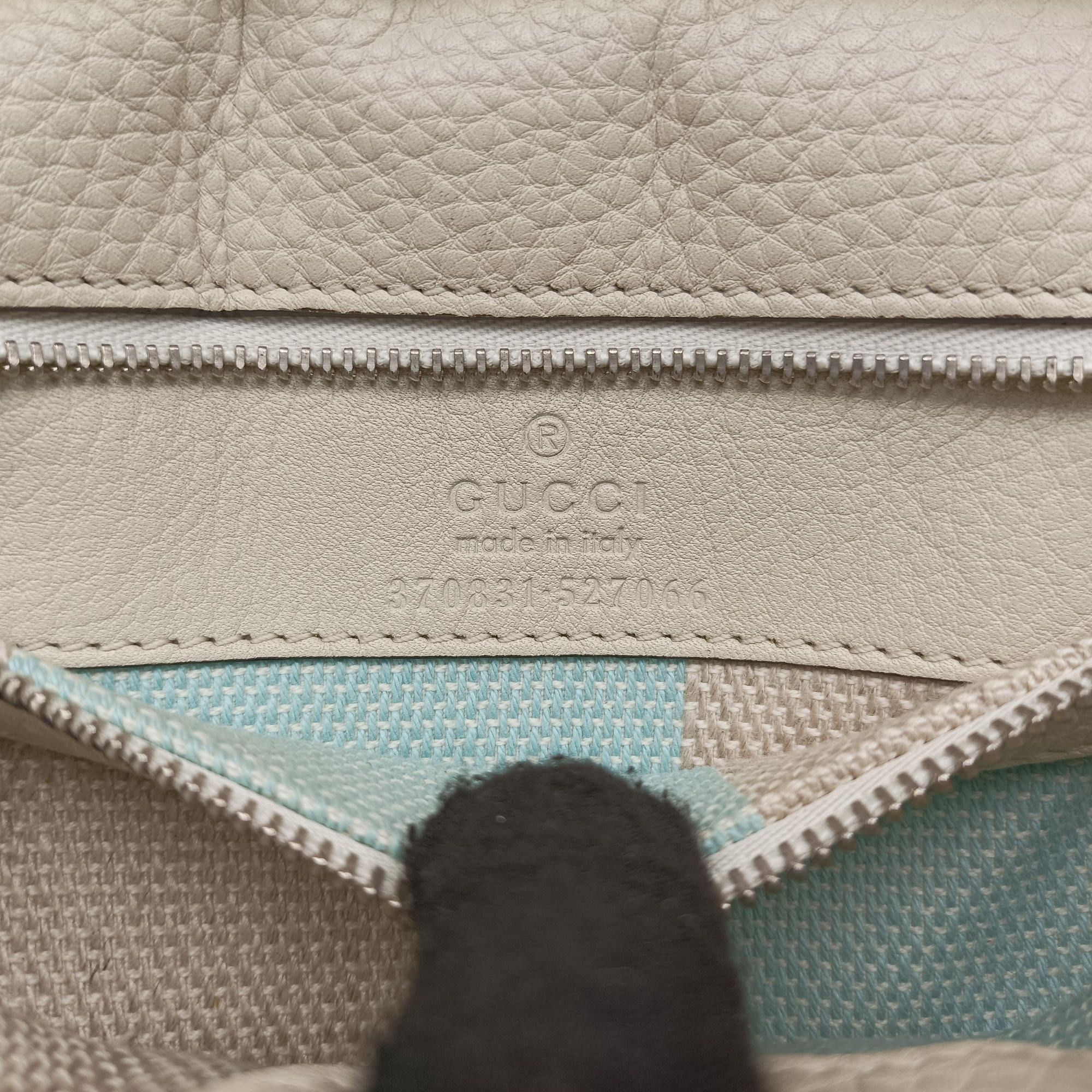 Pre-owned Gucci Bamboo Daily White Leather 370831 shoulderbag | stylenewstar