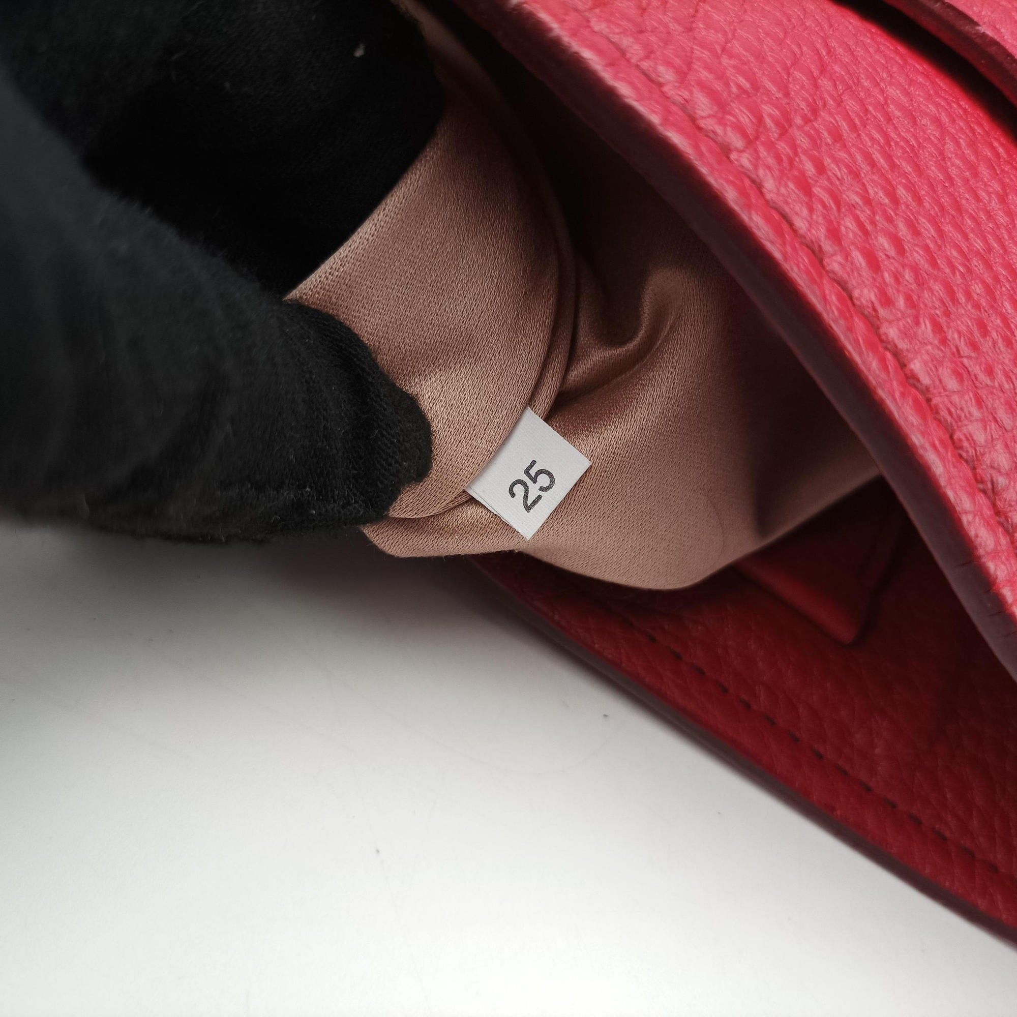 Vintage Miu Miu Vitello Caribu Front Zip Pocket Tote Red Leather RN0908 handbag | stylenewstar