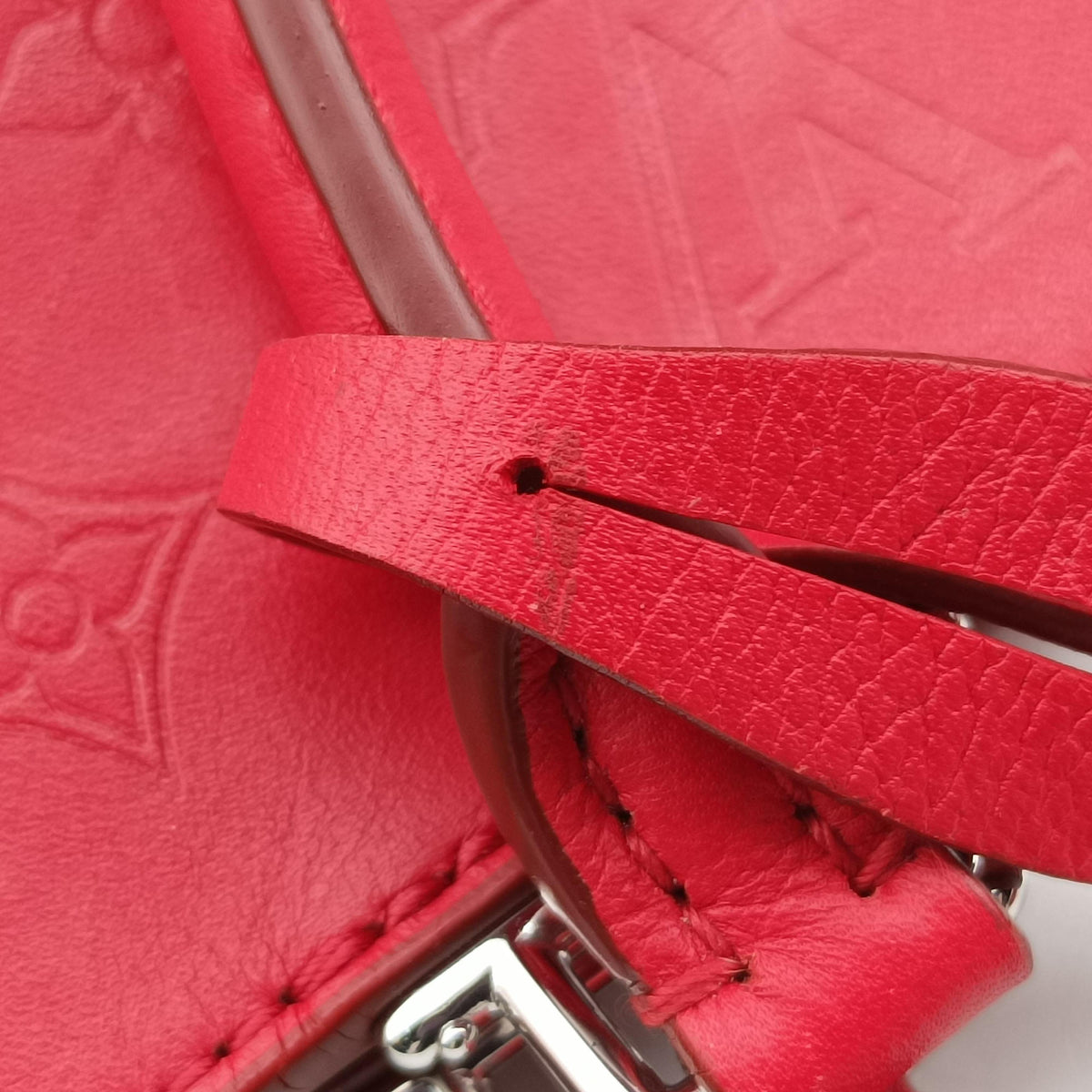 Pre-owned Louis Vuitton Very Zipped Tote Ruby Leather M54146 shoulderbag | stylenewstar