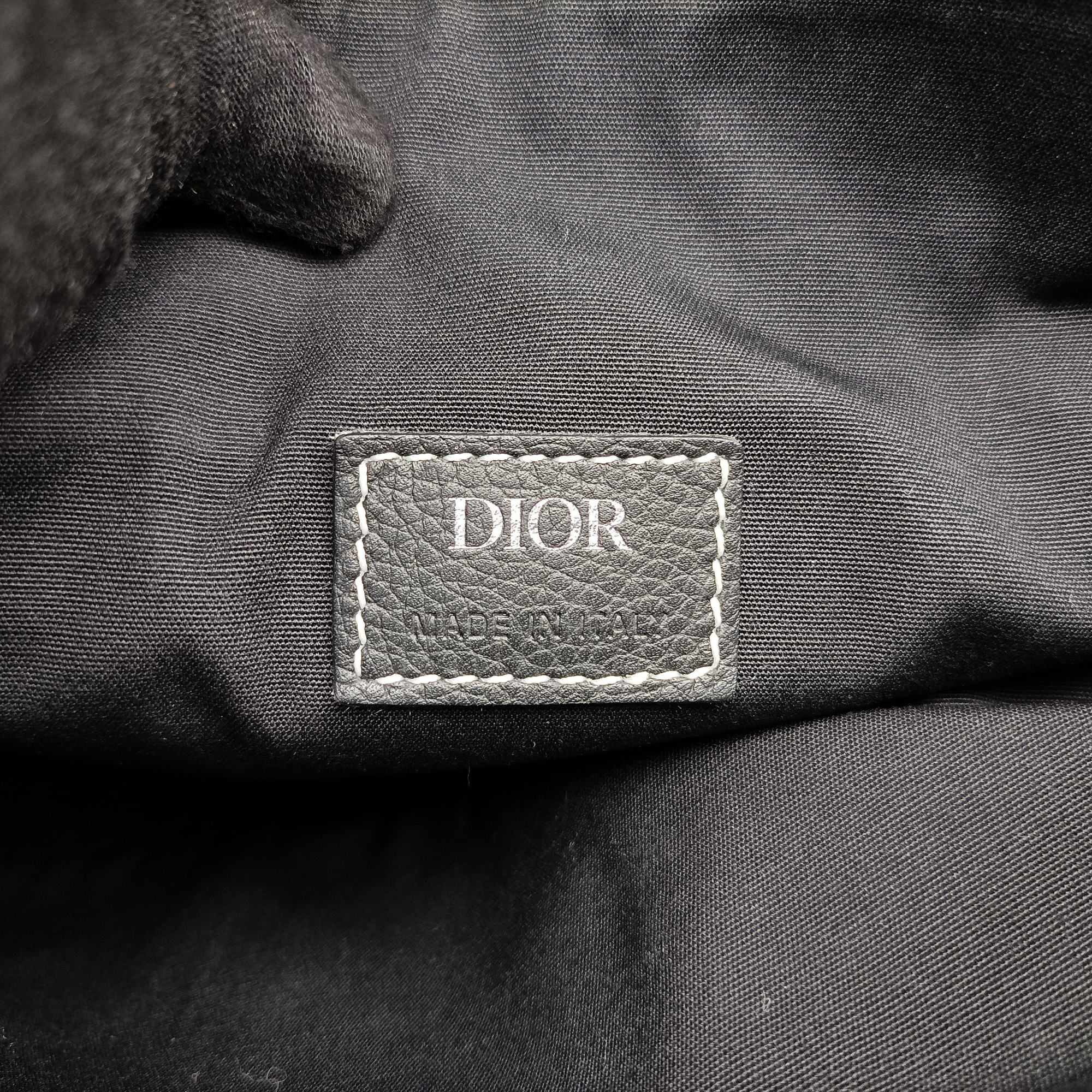 Pre-owned Christian Dior saddle Black leather  bum bag/waist bag | stylenewstar