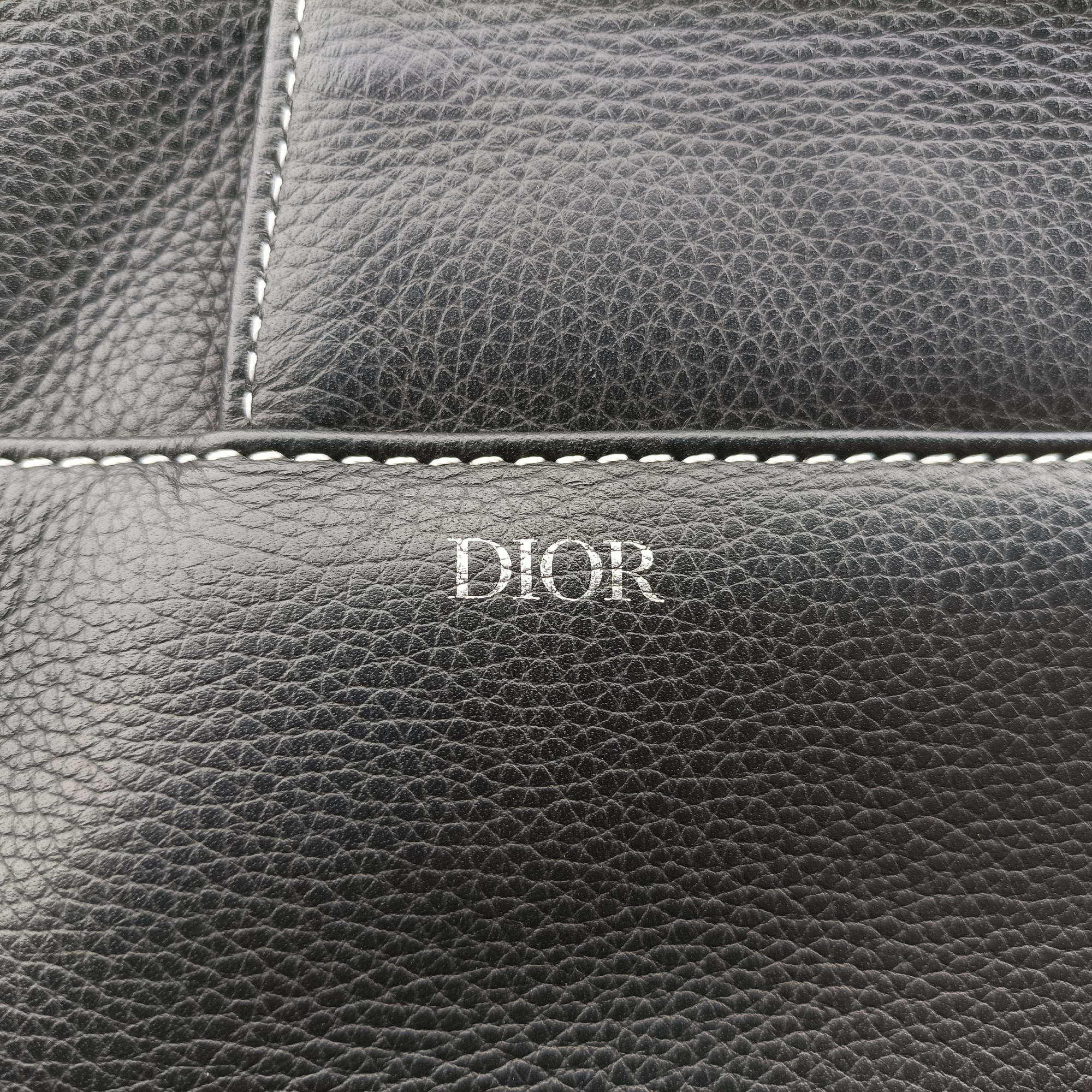 Pre-owned Christian Dior saddle Black leather  bum bag/waist bag | stylenewstar