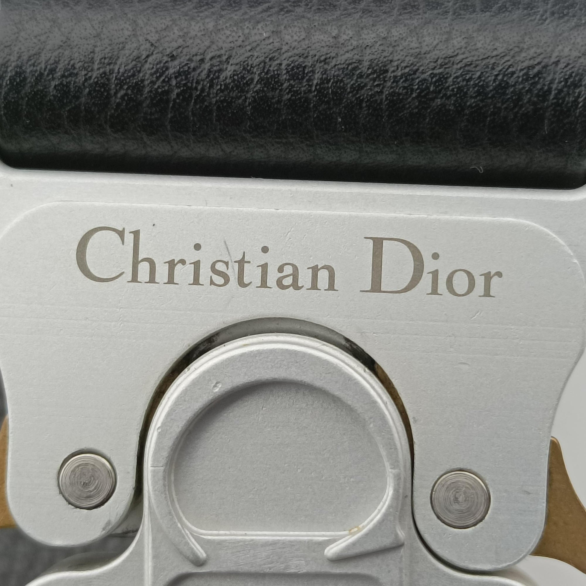 Pre-owned Christian Dior saddle Black leather  bum bag/waist bag | stylenewstar