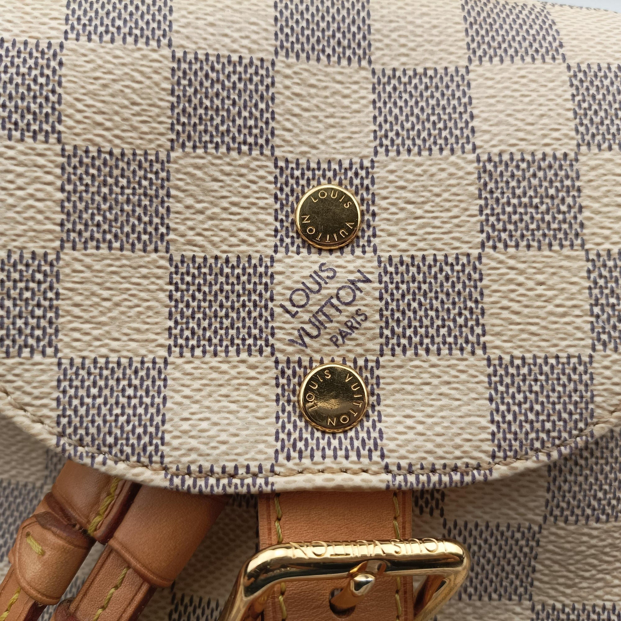 Pre-owned Louis Vuitton Sperone BB Azur Damier Canvas N44026 backpack/rucksack | stylenewstar