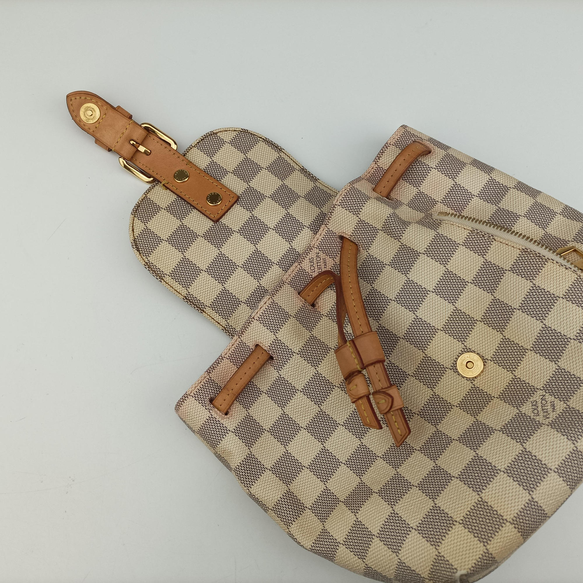 Pre-owned Louis Vuitton Sperone BB Azur Damier Canvas N44026 backpack/rucksack | stylenewstar