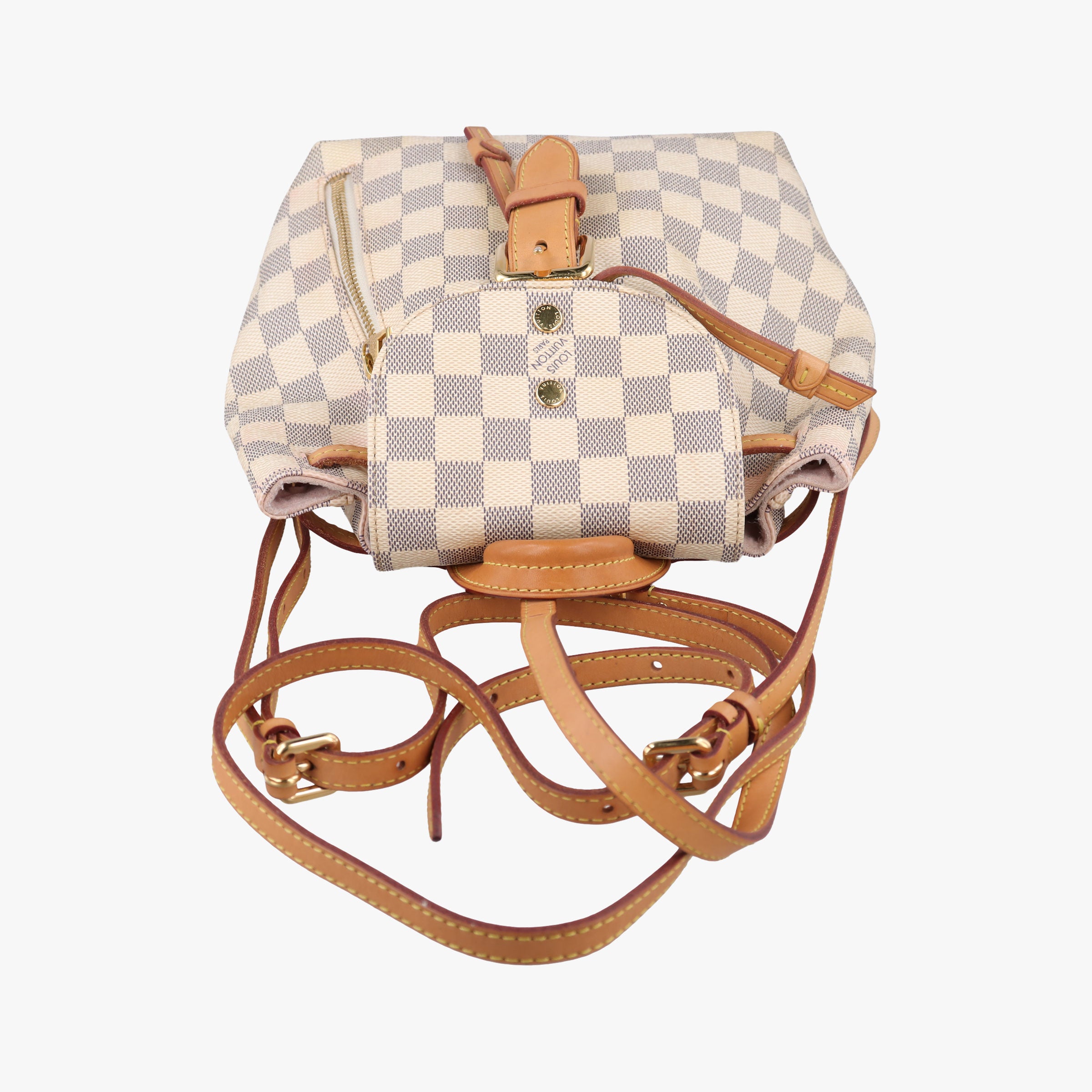 Pre-owned Louis Vuitton Sperone BB Azur Damier Canvas N44026 backpack/rucksack | stylenewstar