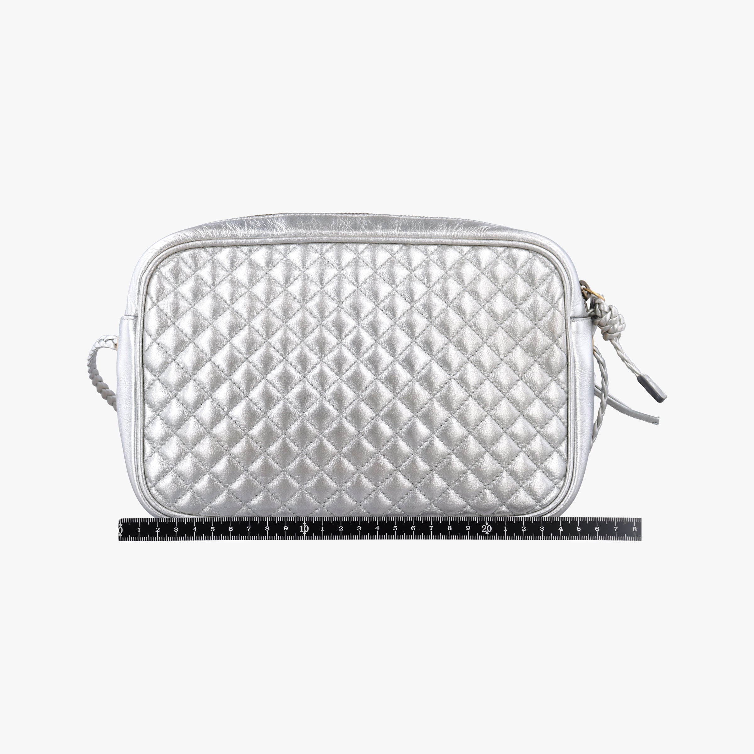 Pre-owned Gucci GG Marmont Pochette Silver×Green×Red Leather 541051 shoulderbag | stylenewstar