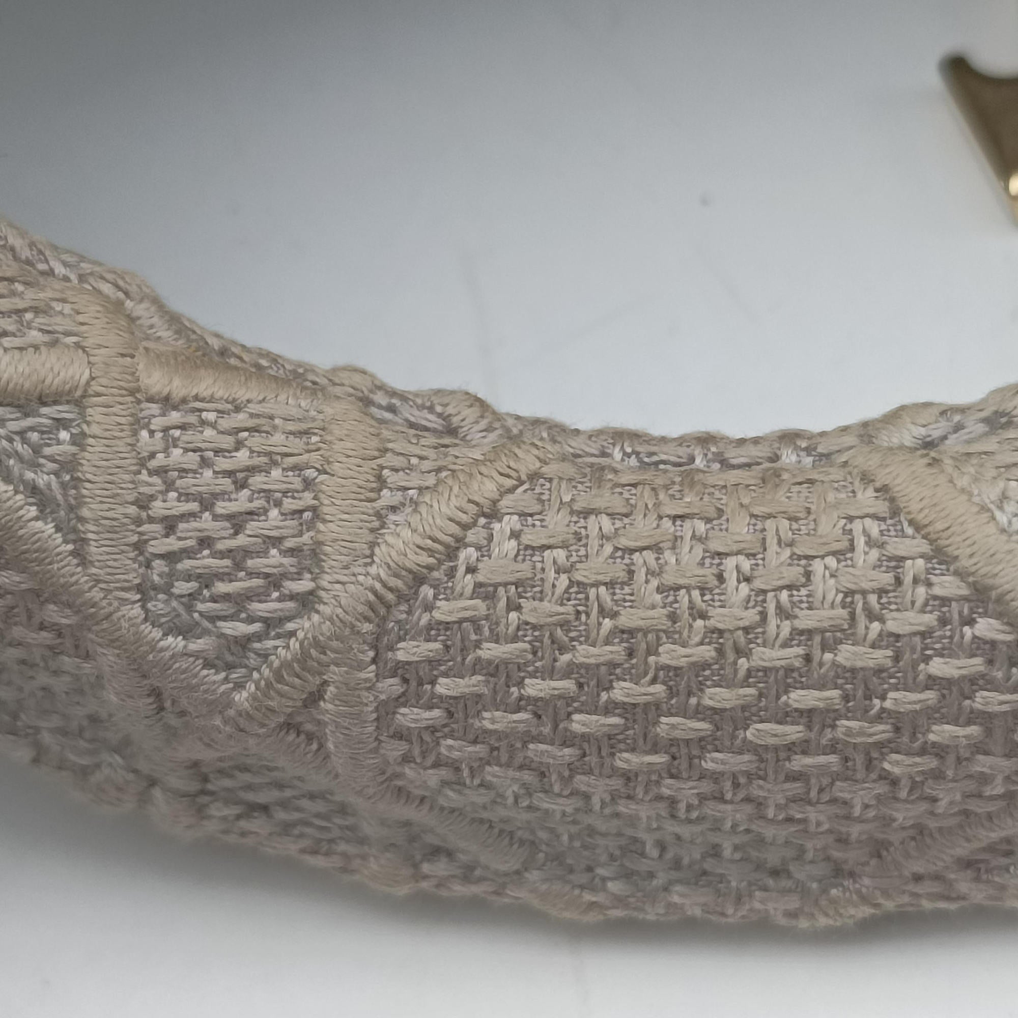 Vintage Christian Dior Lady Dior D-lite Grey Jacquard  shoulderbag | stylenewstar