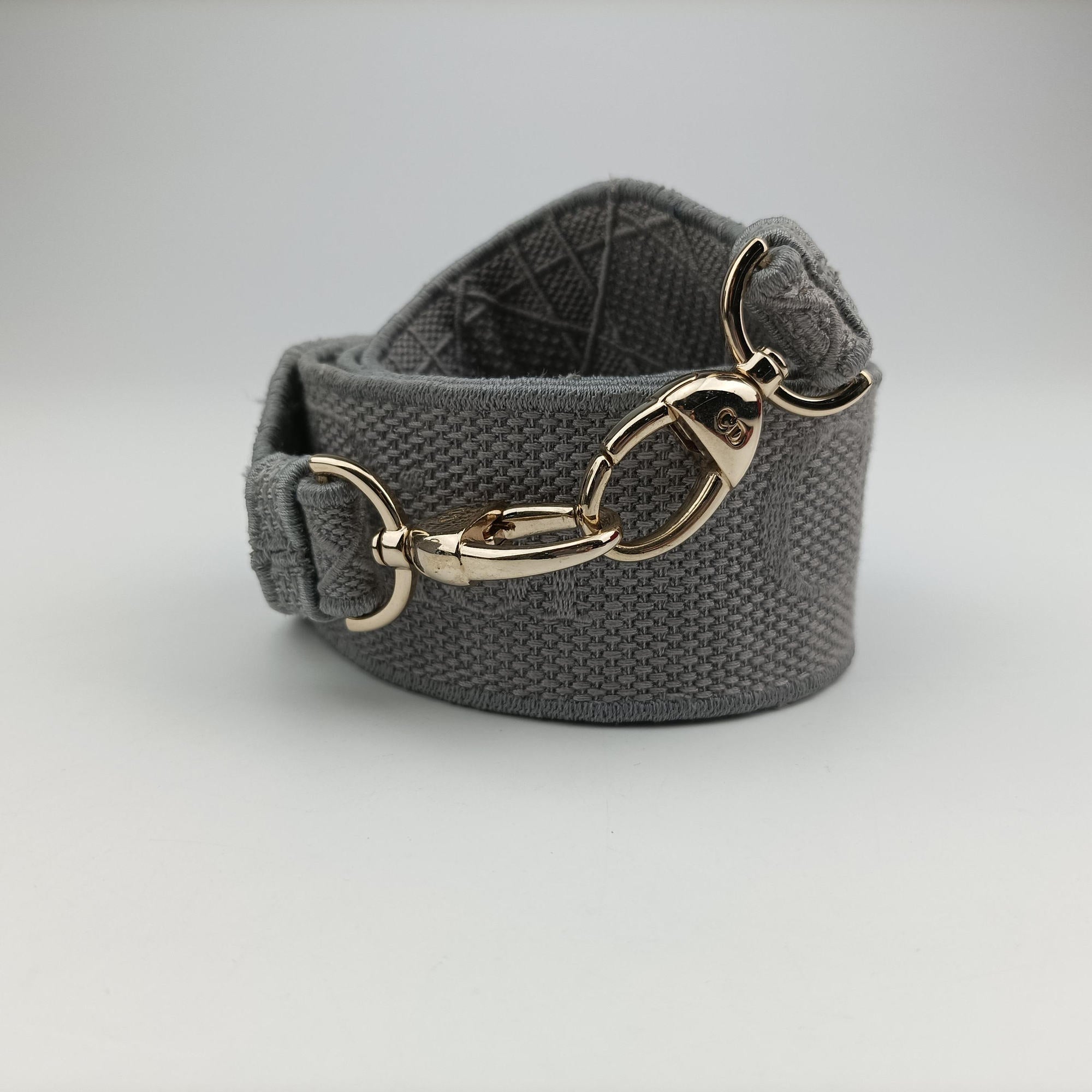 Vintage Christian Dior Lady Dior D-lite Grey Jacquard  shoulderbag | stylenewstar