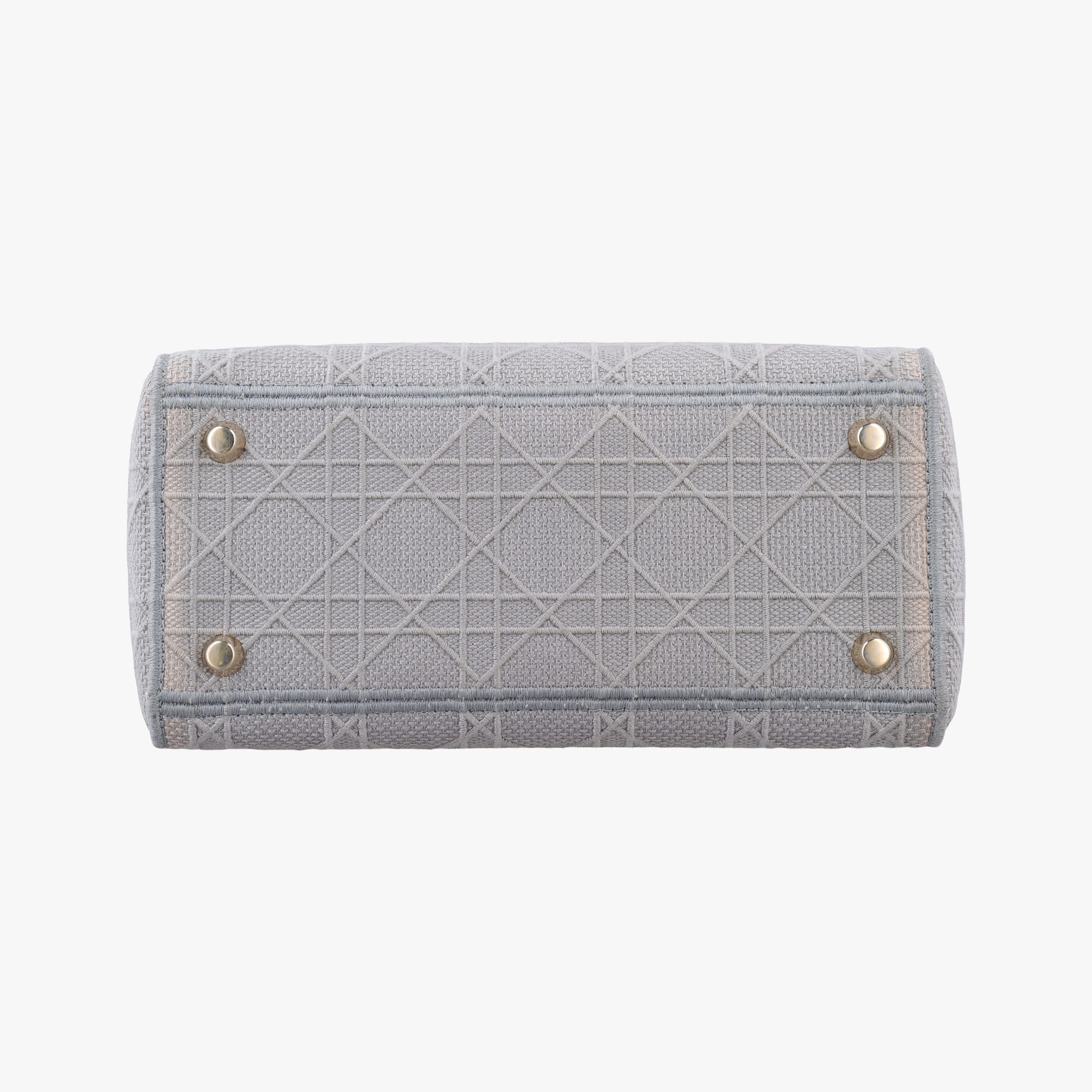 Vintage Christian Dior Lady Dior D-lite Grey Jacquard  shoulderbag | stylenewstar