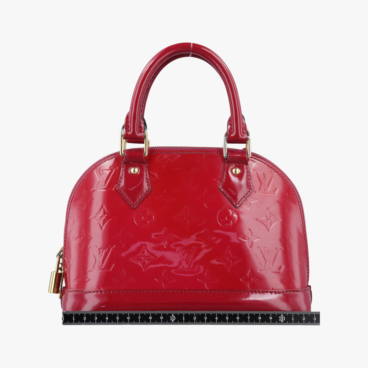 Secondhand Louis Vuitton Alma BB pomme d'amour Vernis M90174 shoulderbag | stylenewstar