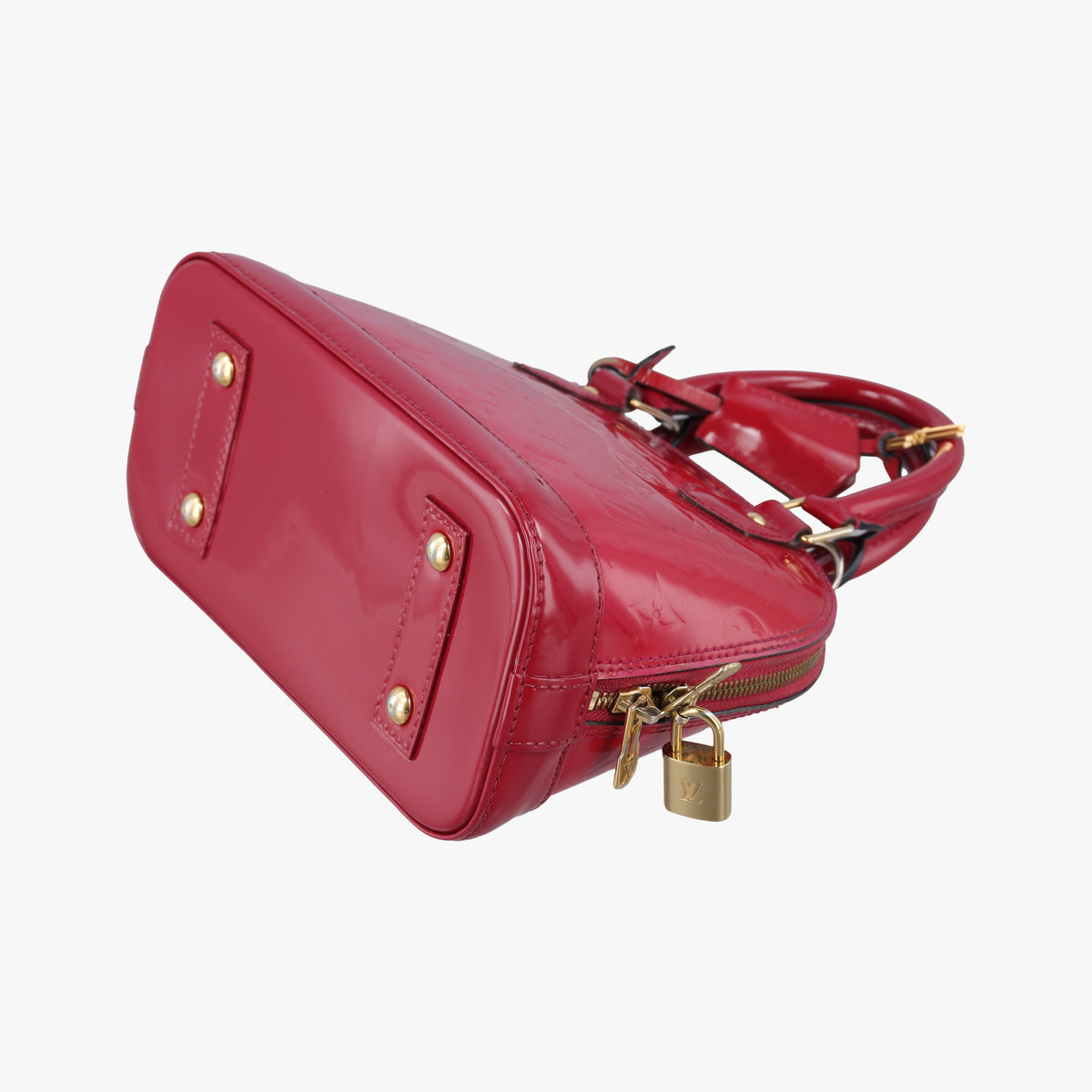 Secondhand Louis Vuitton Alma BB pomme d'amour Vernis M90174 shoulderbag | stylenewstar