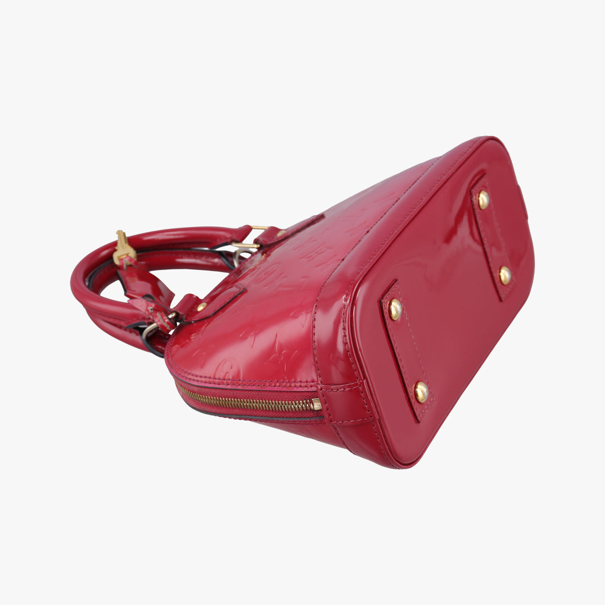 Secondhand Louis Vuitton Alma BB pomme d'amour Vernis M90174 shoulderbag | stylenewstar