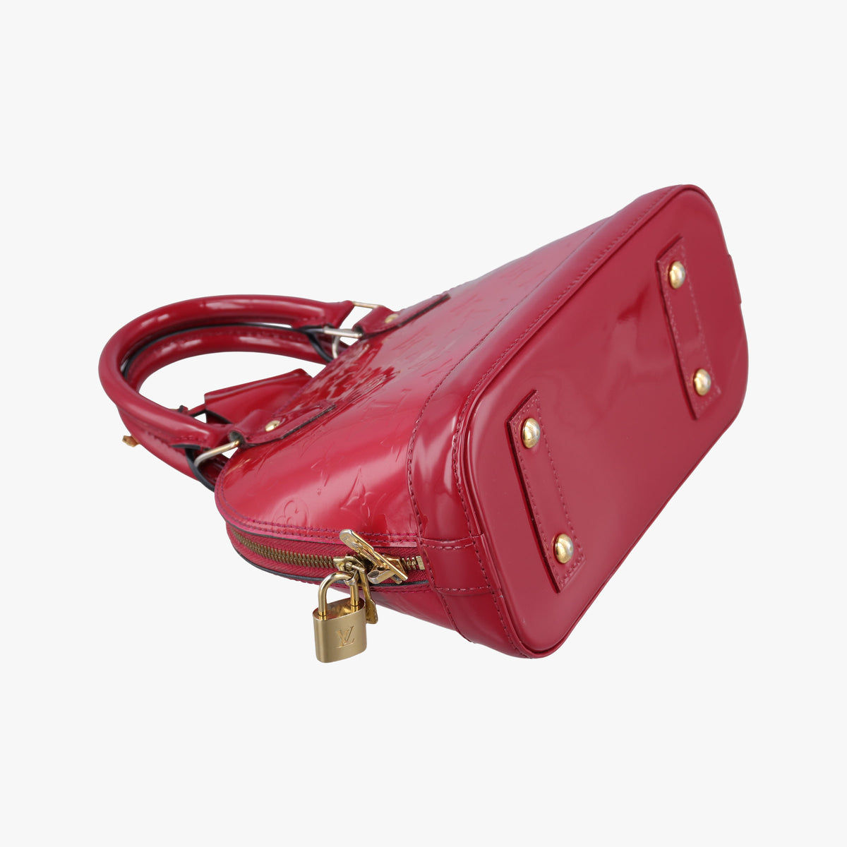 Secondhand Louis Vuitton Alma BB pomme d'amour Vernis M90174 shoulderbag | stylenewstar