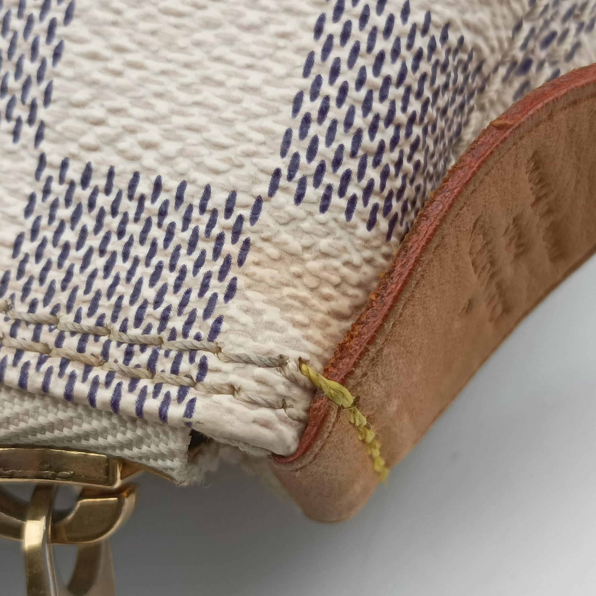 Secondhand Louis Vuitton SALEYA GM Azur Damier Canvas N51184 handbag | stylenewstar