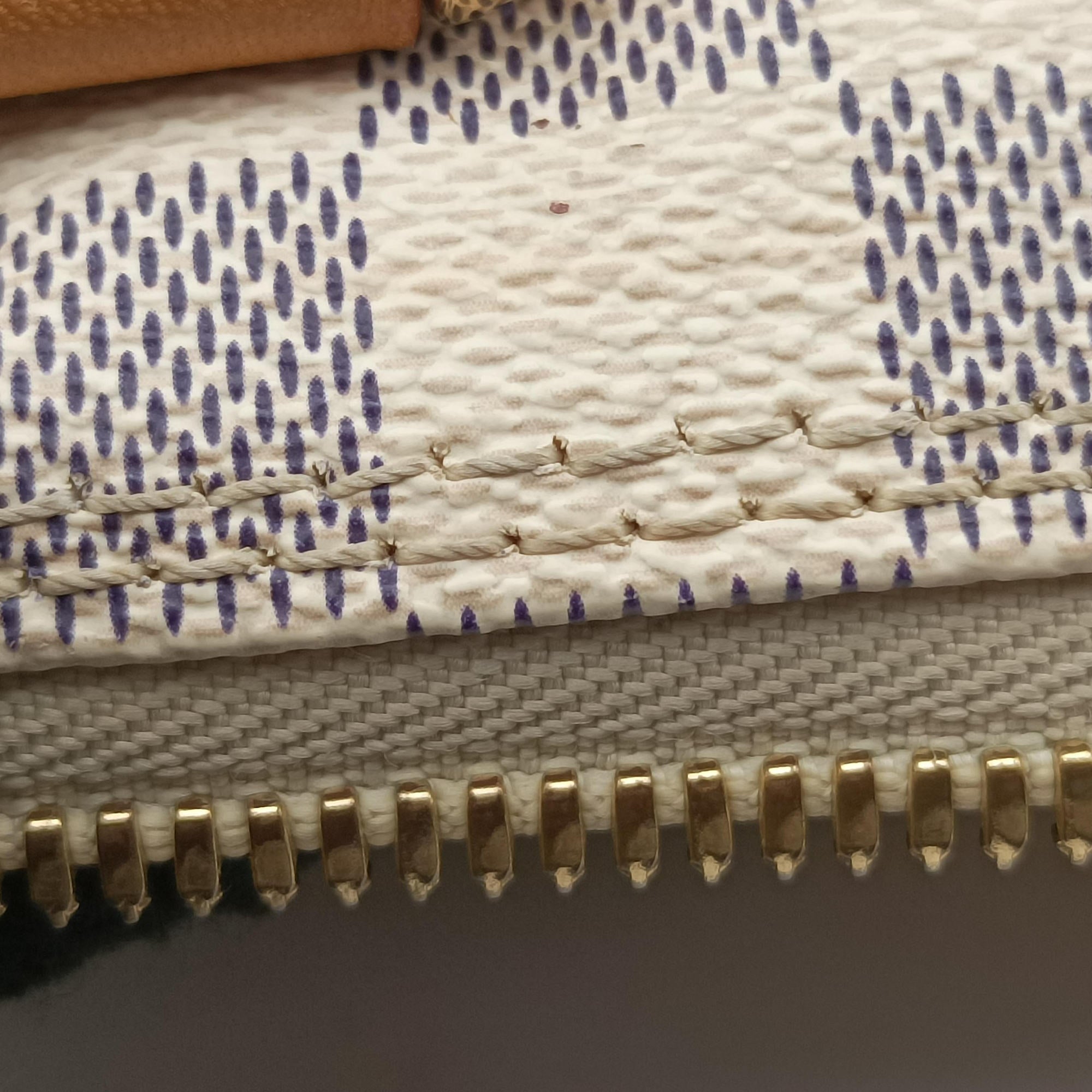 Secondhand Louis Vuitton SALEYA GM Azur Damier Canvas N51184 handbag | stylenewstar