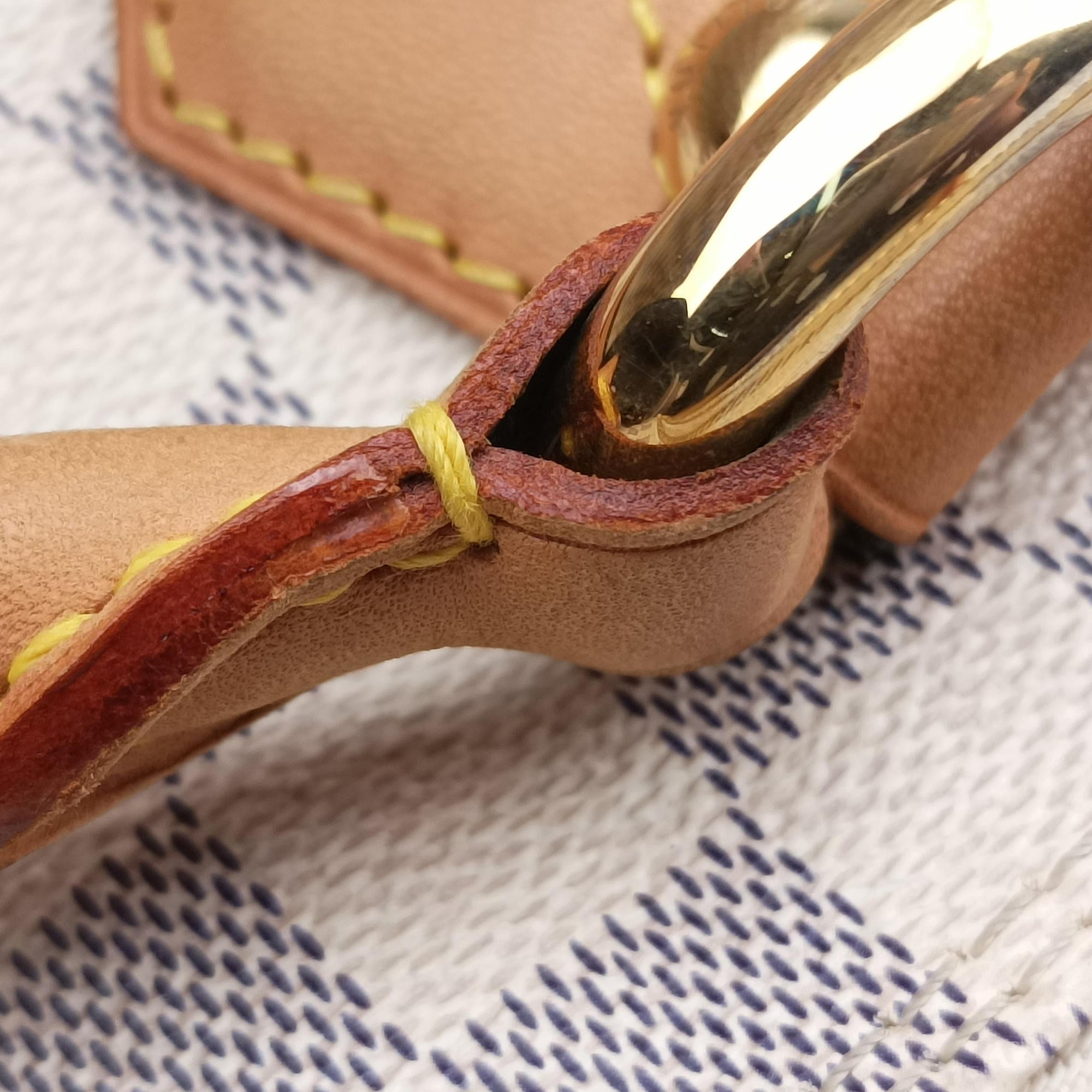 Secondhand Louis Vuitton SALEYA GM Azur Damier Canvas N51184 handbag | stylenewstar