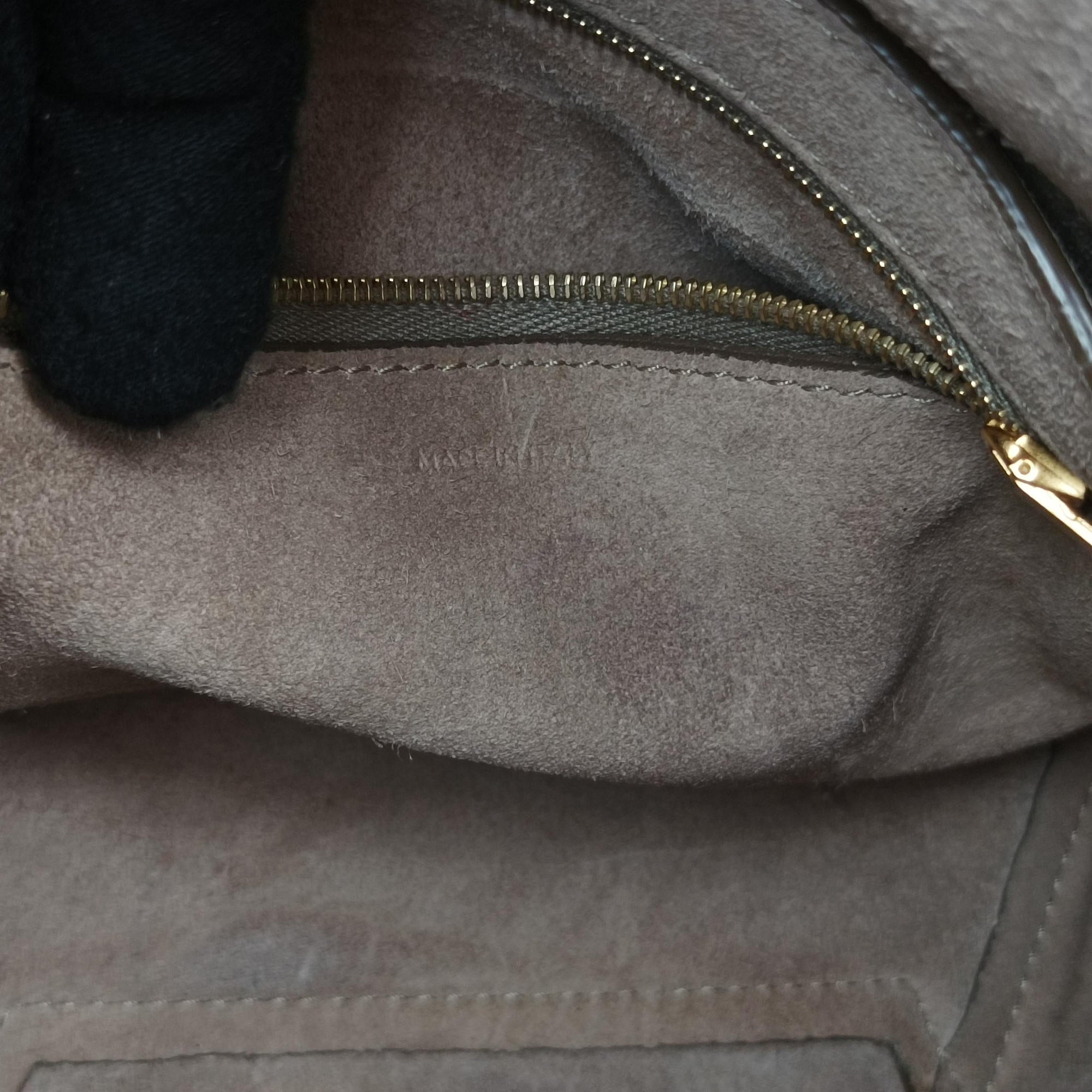 Pre-owned Celine Sangle Bucket Small Brown Leather  shoulderbag | stylenewstar