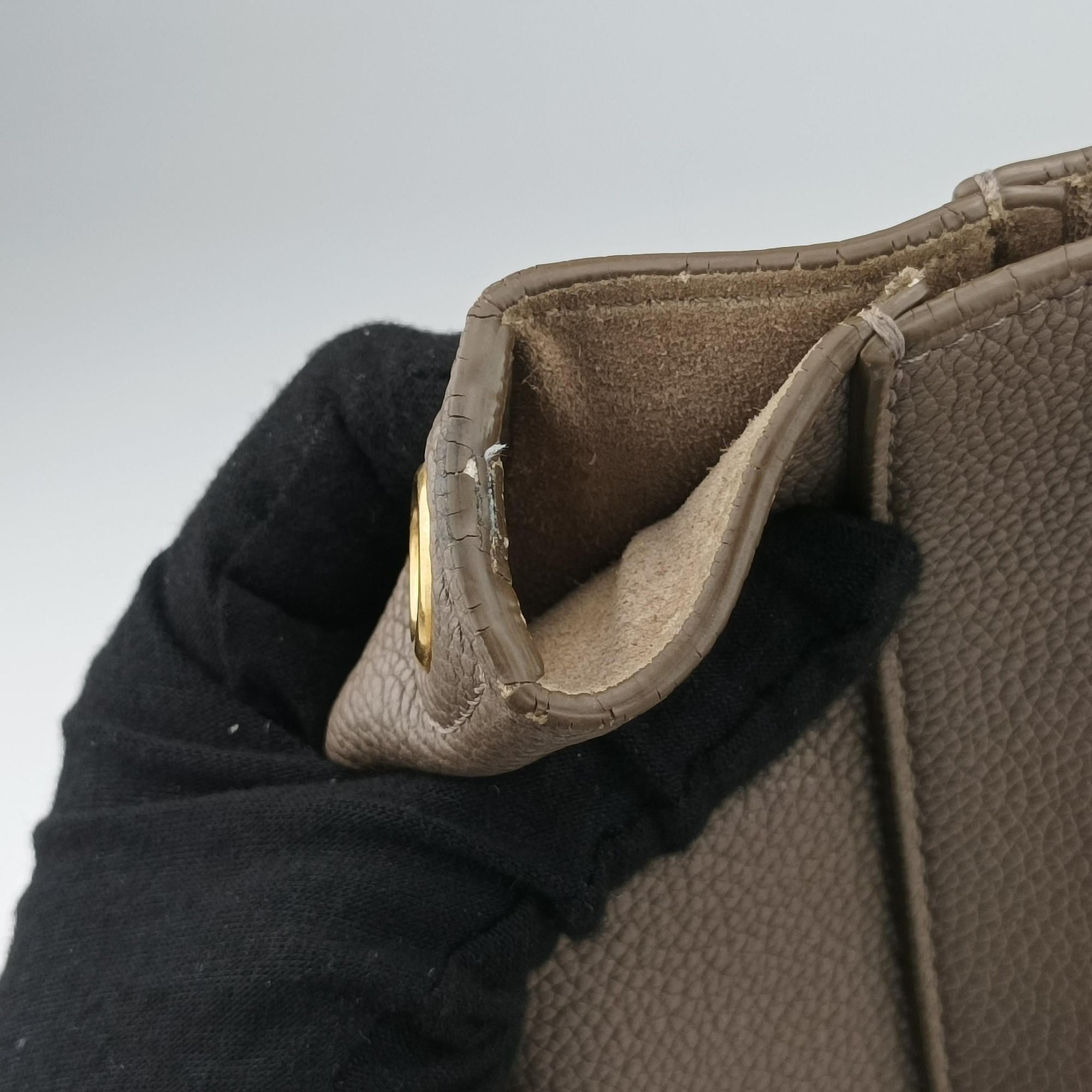 Pre-owned Celine Sangle Bucket Small Brown Leather  shoulderbag | stylenewstar
