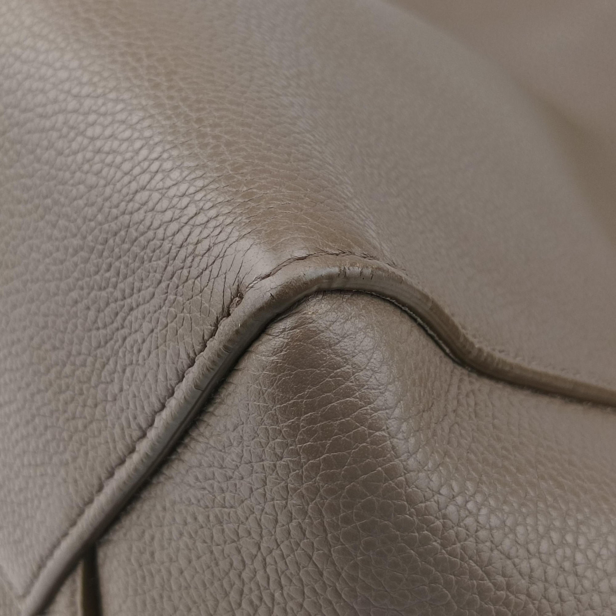Pre-owned Celine Sangle Bucket Small Brown Leather  shoulderbag | stylenewstar