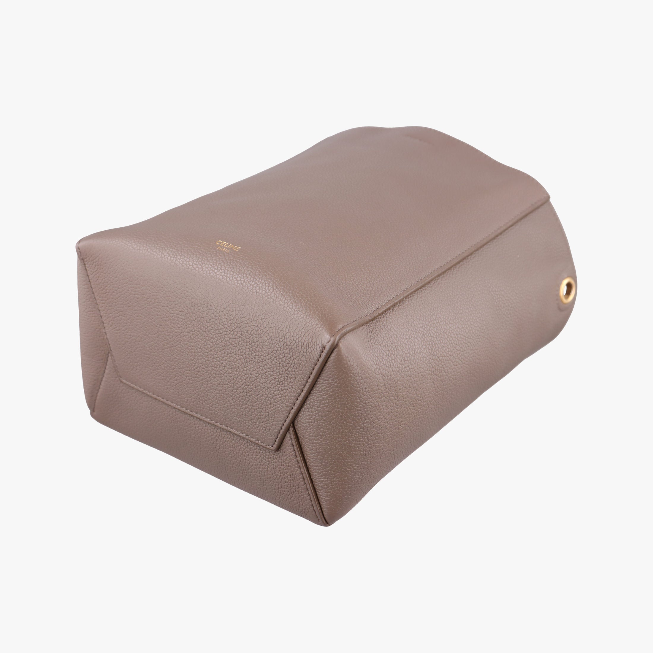 Pre-owned Celine Sangle Bucket Small Brown Leather  shoulderbag | stylenewstar