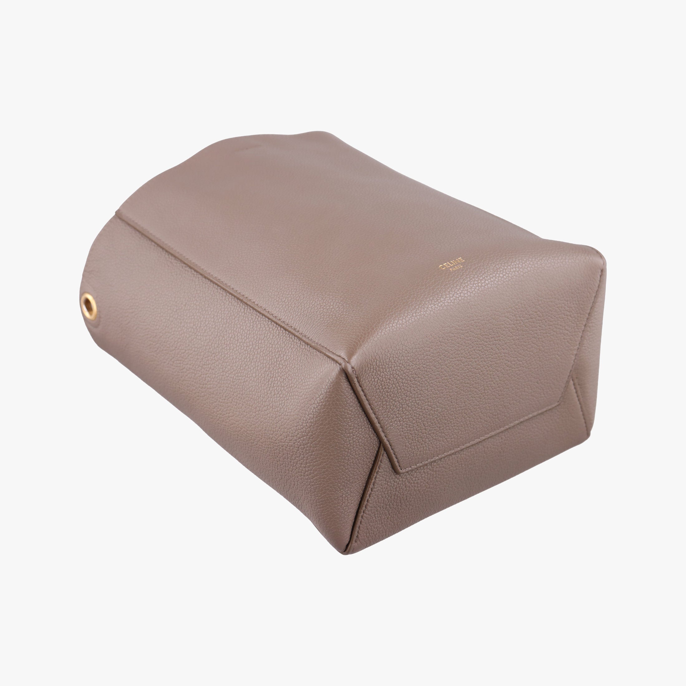 Pre-owned Celine Sangle Bucket Small Brown Leather  shoulderbag | stylenewstar