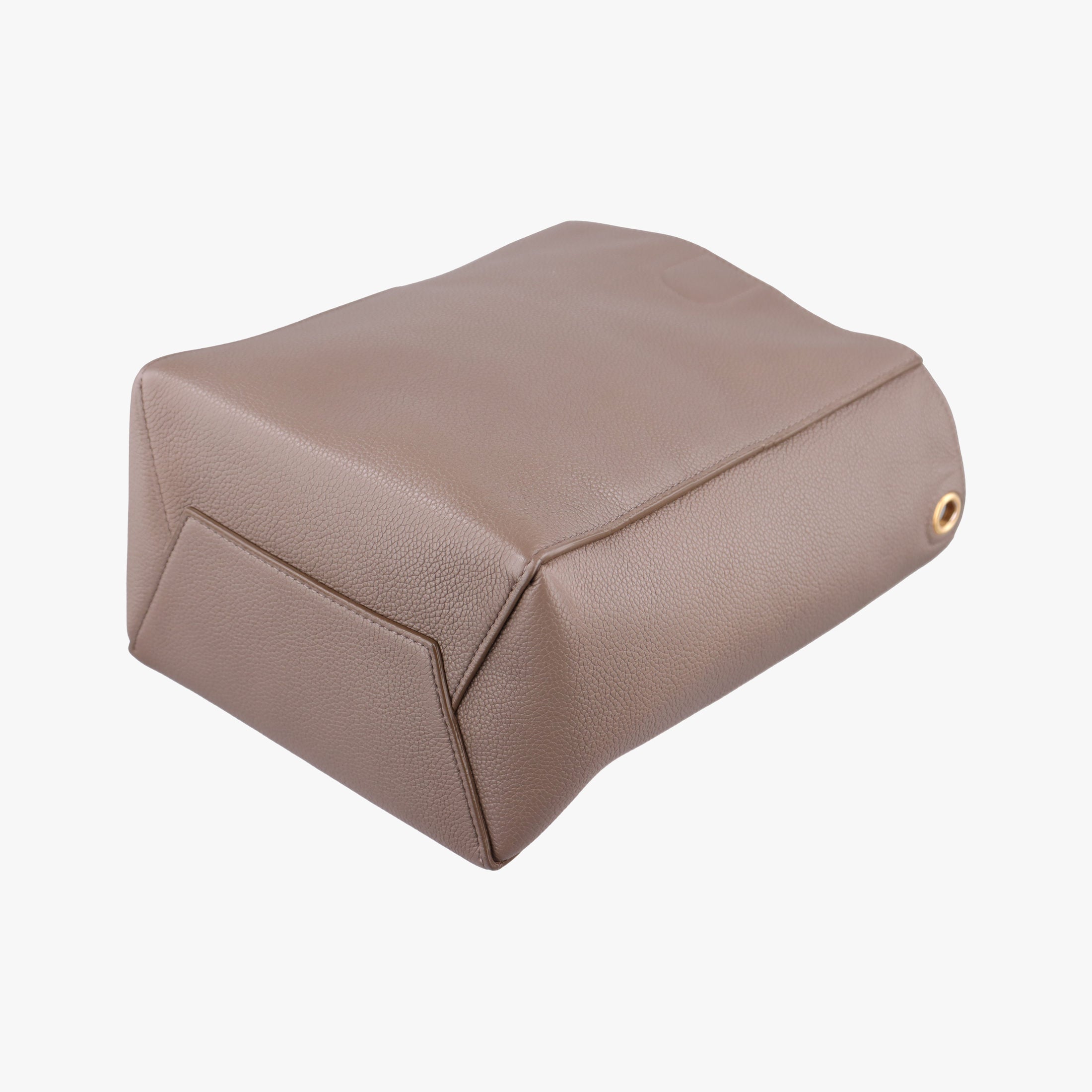 Pre-owned Celine Sangle Bucket Small Brown Leather  shoulderbag | stylenewstar