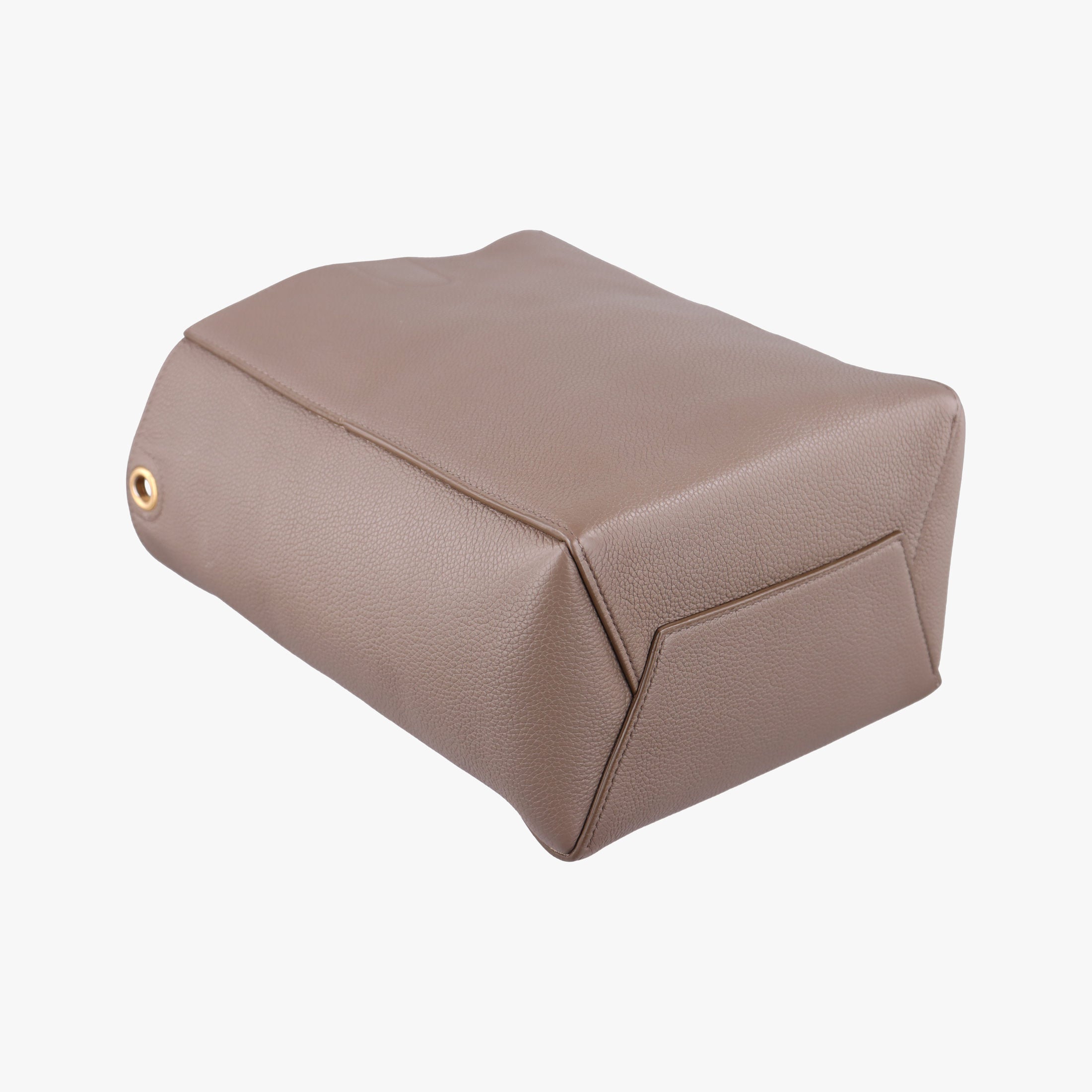 Pre-owned Celine Sangle Bucket Small Brown Leather  shoulderbag | stylenewstar