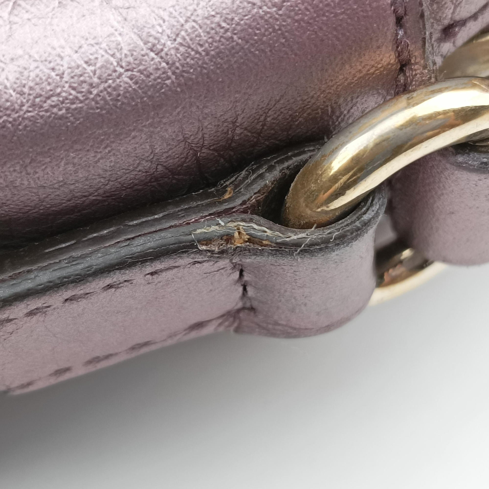 Pre-owned Gucci Soho Purple Leather 308364 shoulderbag | stylenewstar