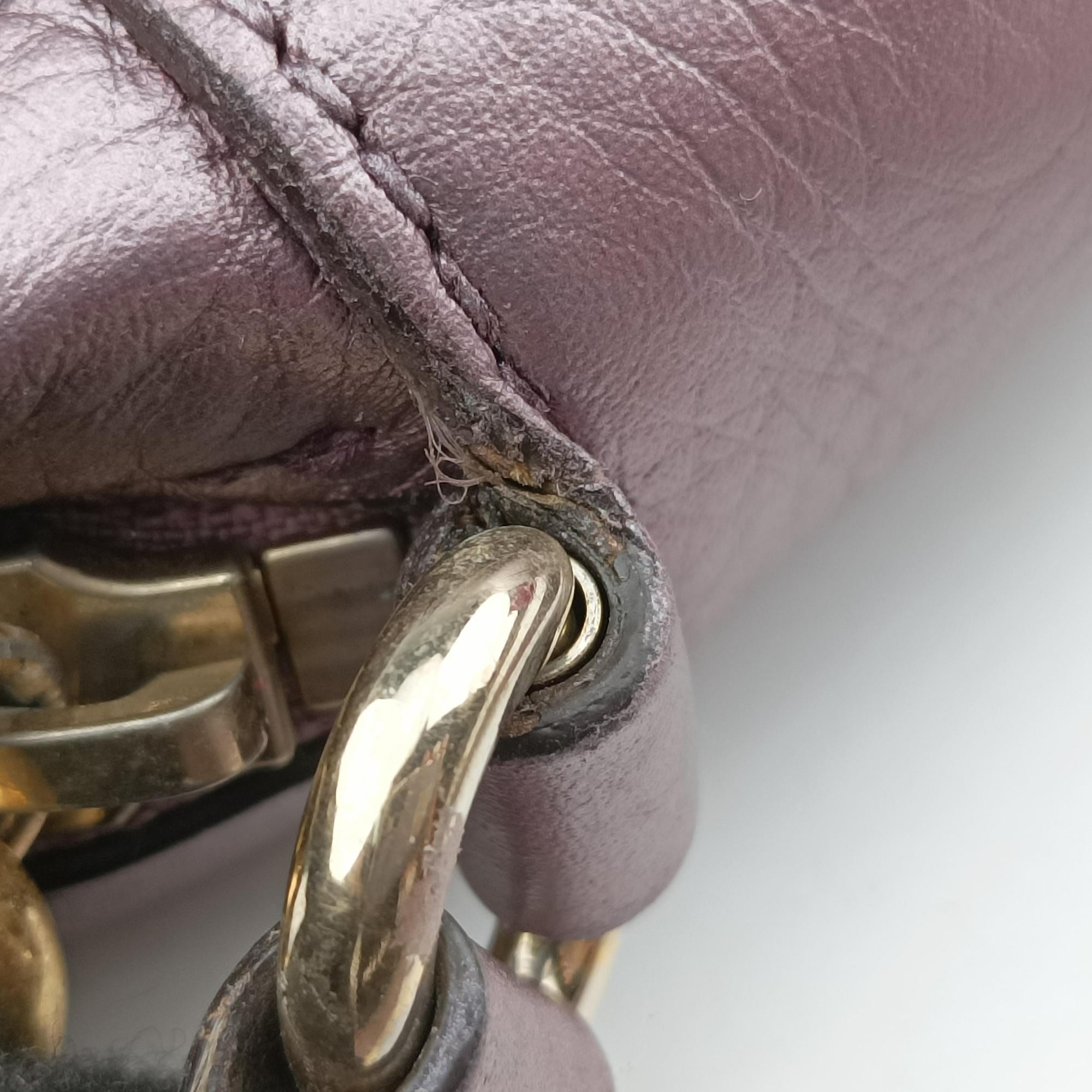 Pre-owned Gucci Soho Purple Leather 308364 shoulderbag | stylenewstar