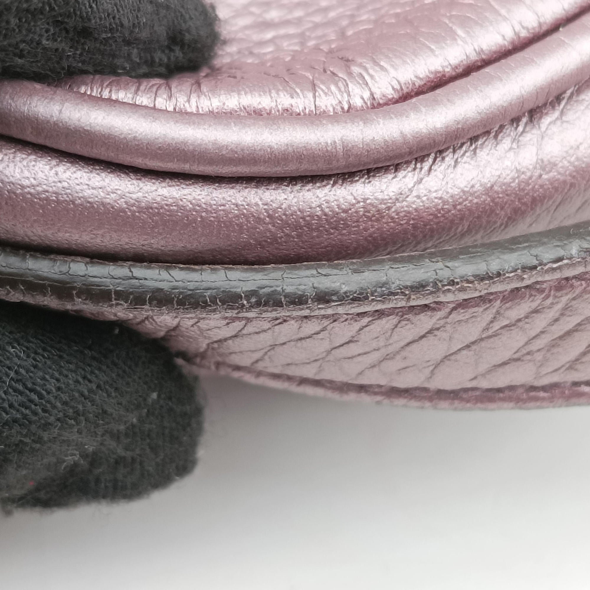 Pre-owned Gucci Soho Purple Leather 308364 shoulderbag | stylenewstar
