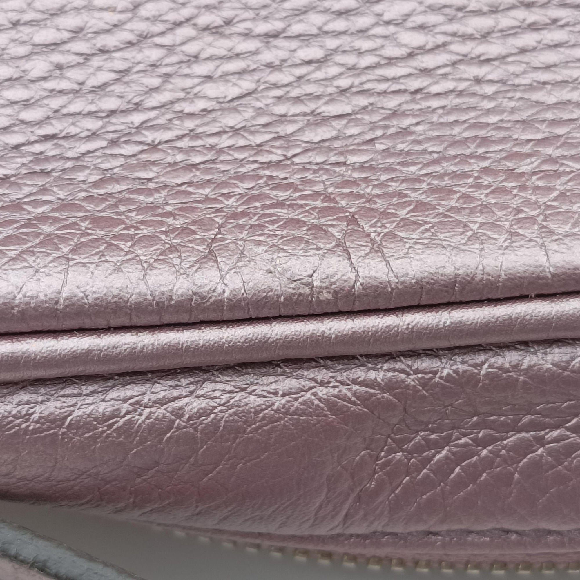 Pre-owned Gucci Soho Purple Leather 308364 shoulderbag | stylenewstar