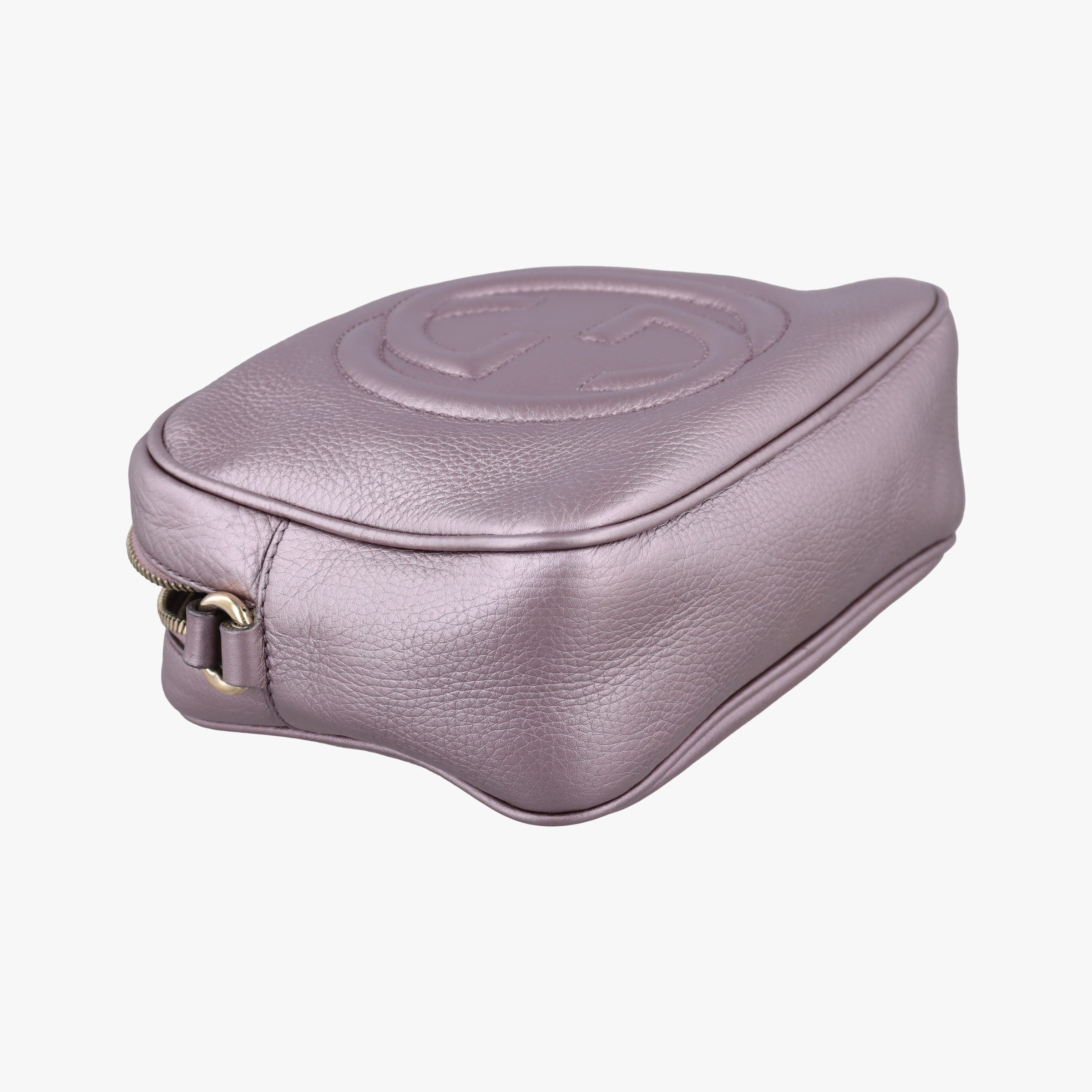 Pre-owned Gucci Soho Purple Leather 308364 shoulderbag | stylenewstar