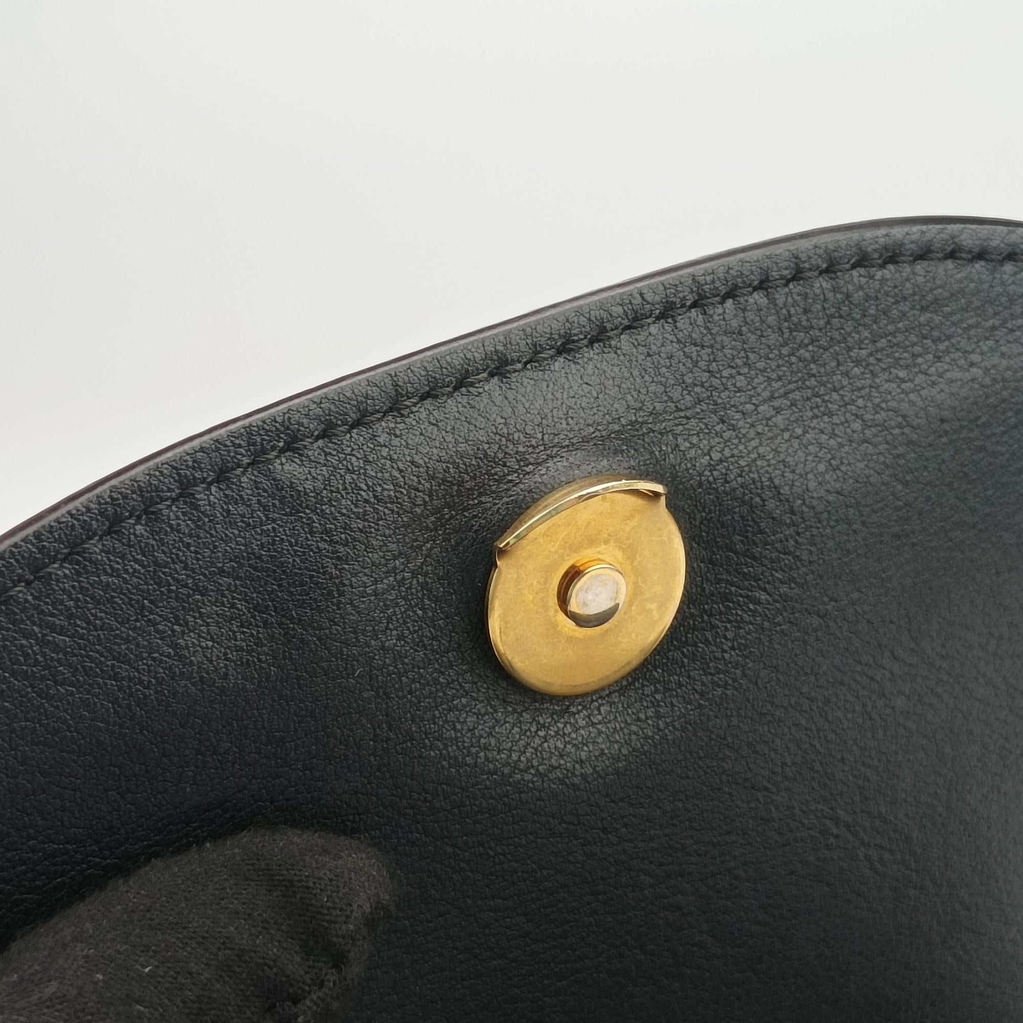 Pre-owned Chloe Bracelet Nile Black Leather  handbag | stylenewstar