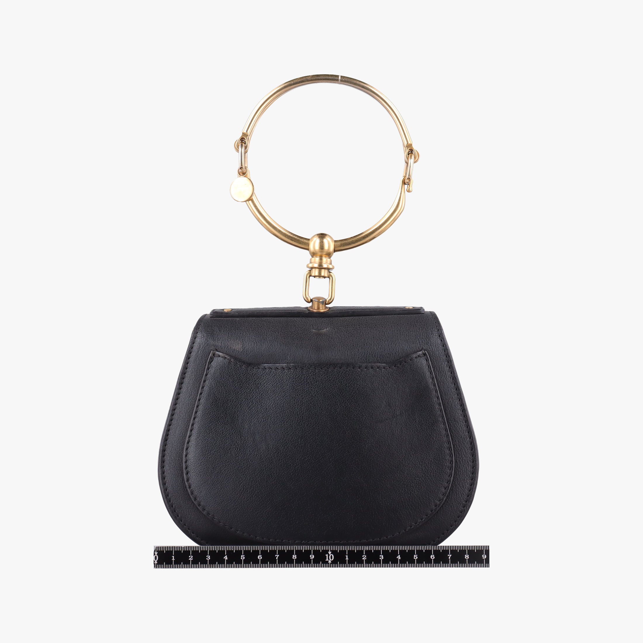 Pre-owned Chloe Bracelet Nile Black Leather  handbag | stylenewstar