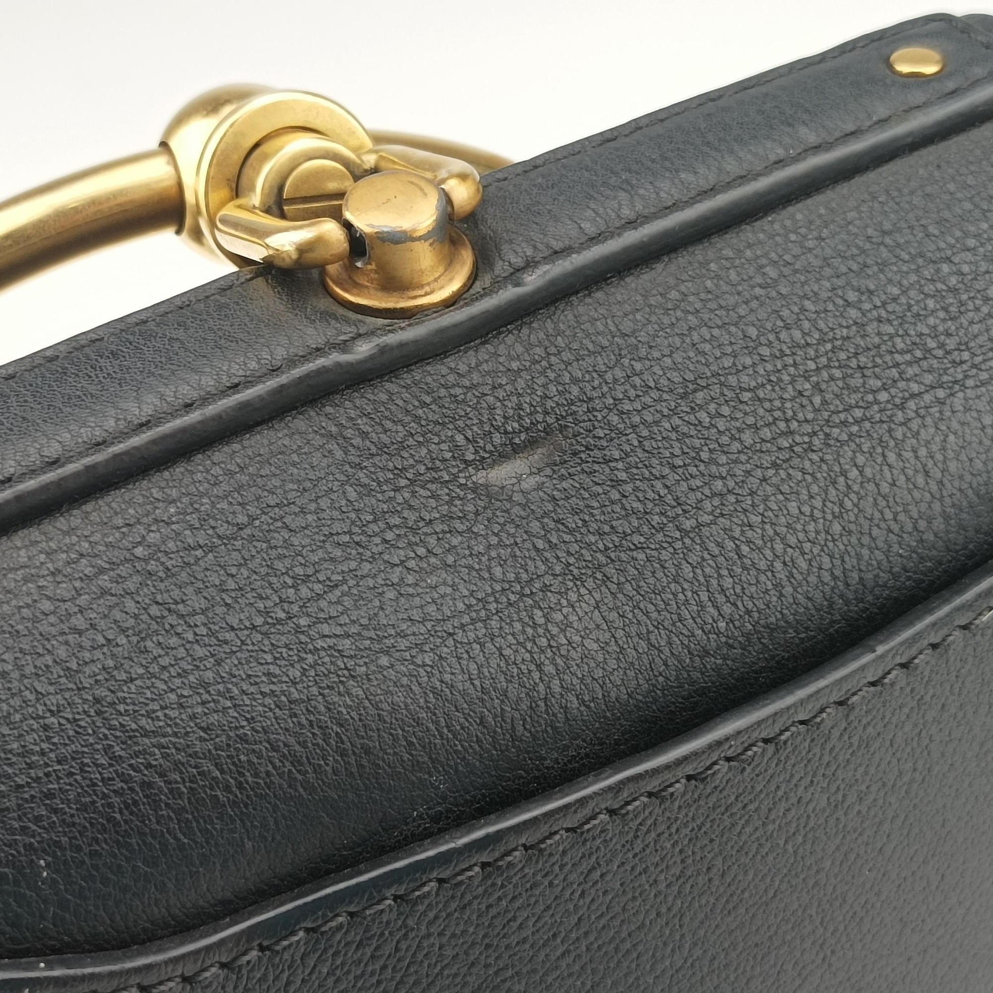 Pre-owned Chloe Bracelet Nile Black Leather  handbag | stylenewstar