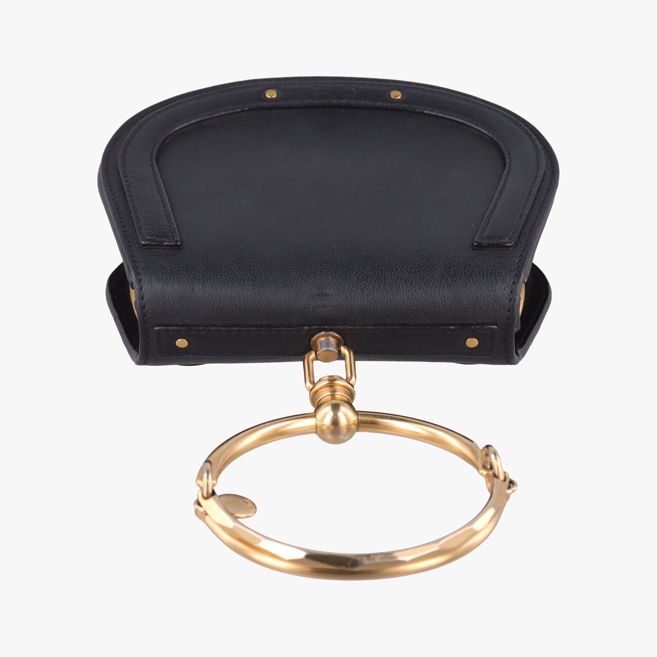 Pre-owned Chloe Bracelet Nile Black Leather  handbag | stylenewstar