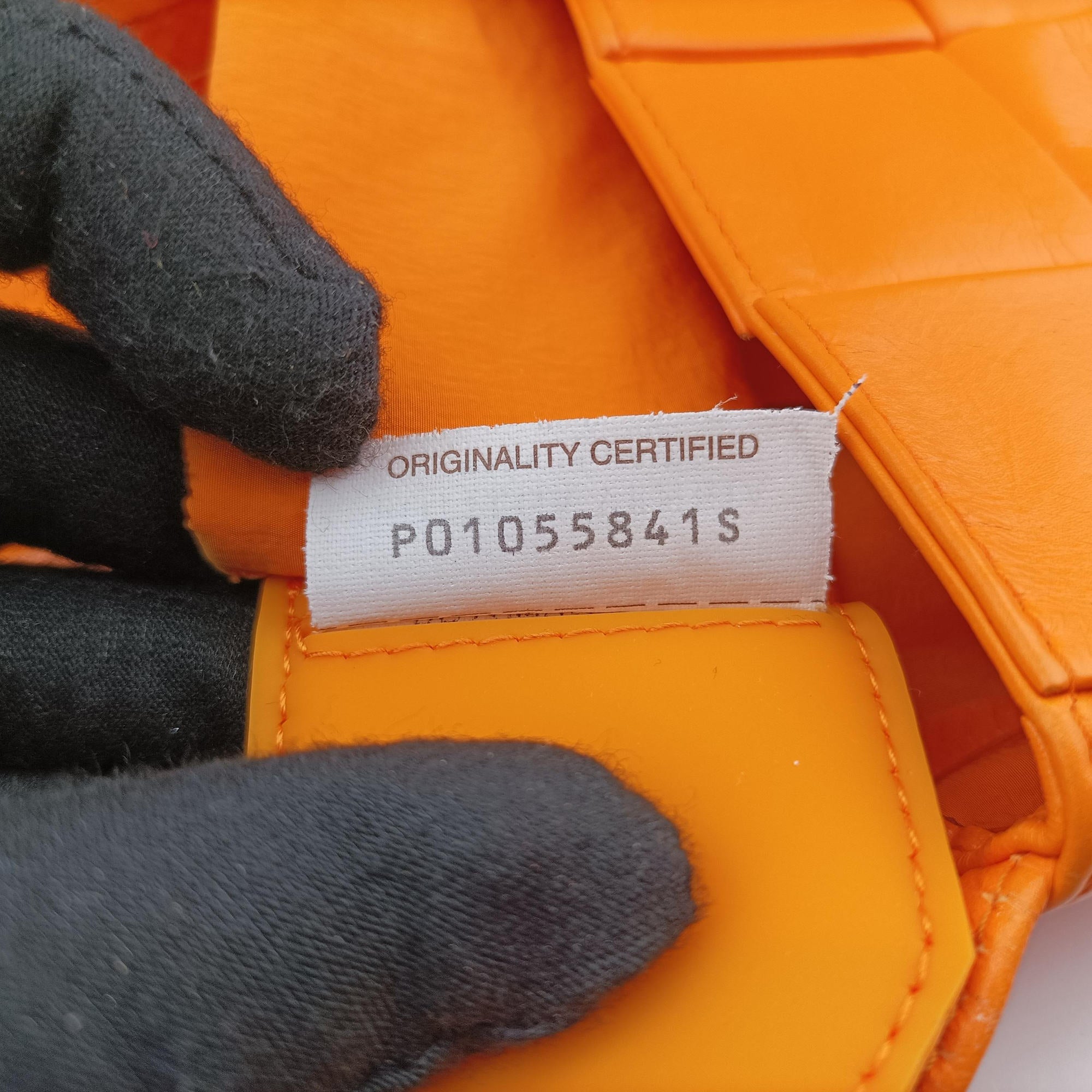 Secondhand Bottega Veneta candy cassette Orange lambskin  shoulderbag | stylenewstar