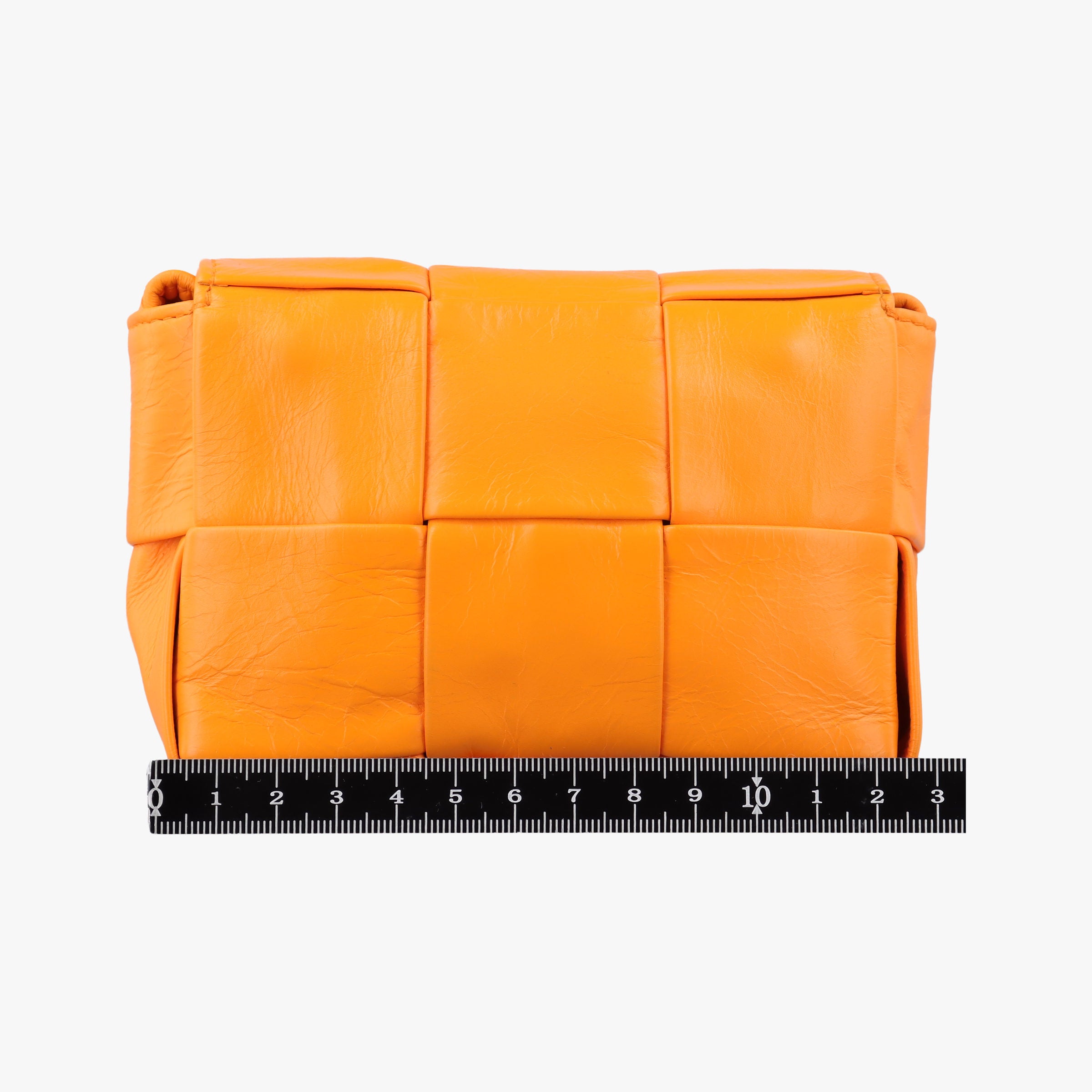 Secondhand Bottega Veneta candy cassette Orange lambskin  shoulderbag | stylenewstar