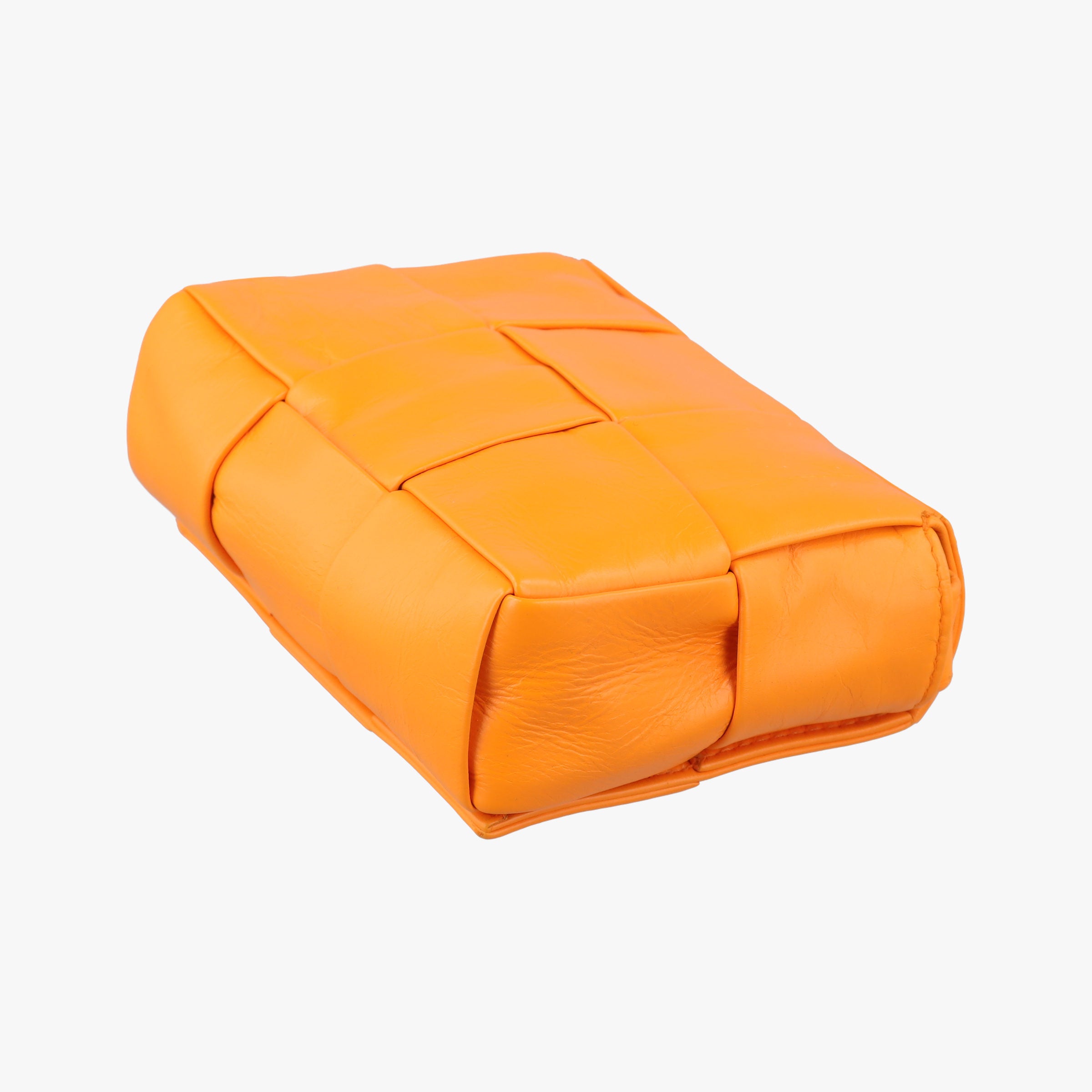 Secondhand Bottega Veneta candy cassette Orange lambskin  shoulderbag | stylenewstar