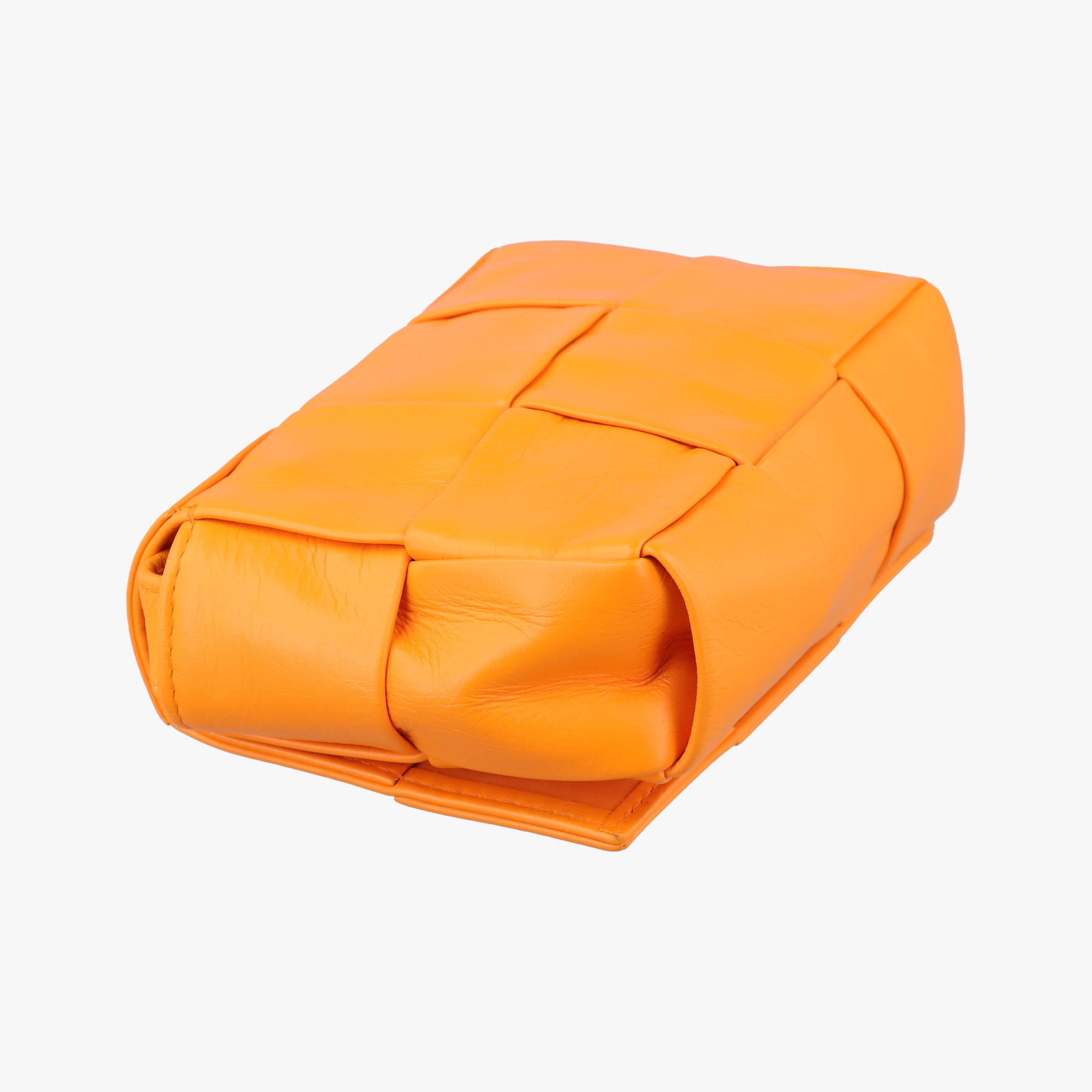 Secondhand Bottega Veneta candy cassette Orange lambskin  shoulderbag | stylenewstar