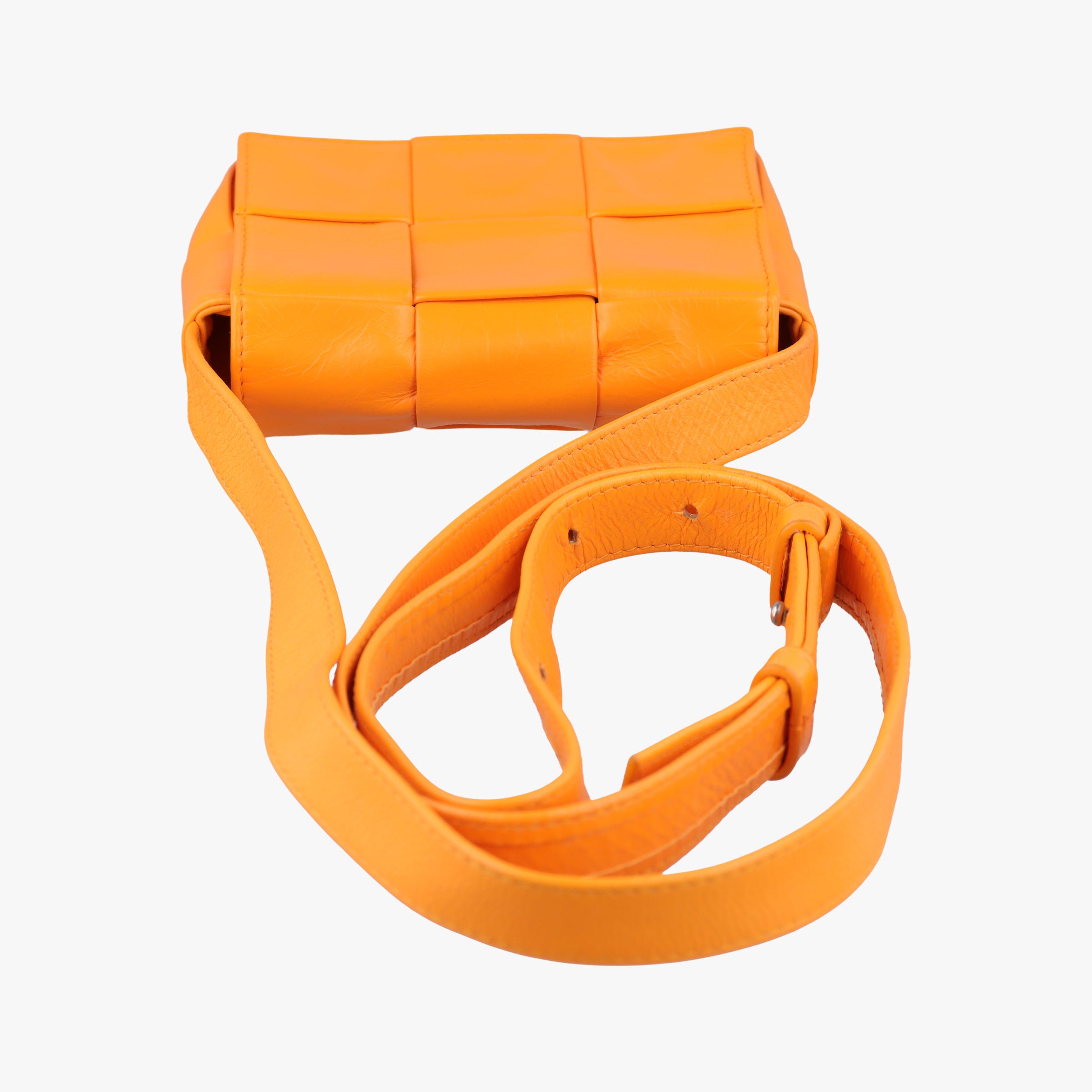 Secondhand Bottega Veneta candy cassette Orange lambskin  shoulderbag | stylenewstar