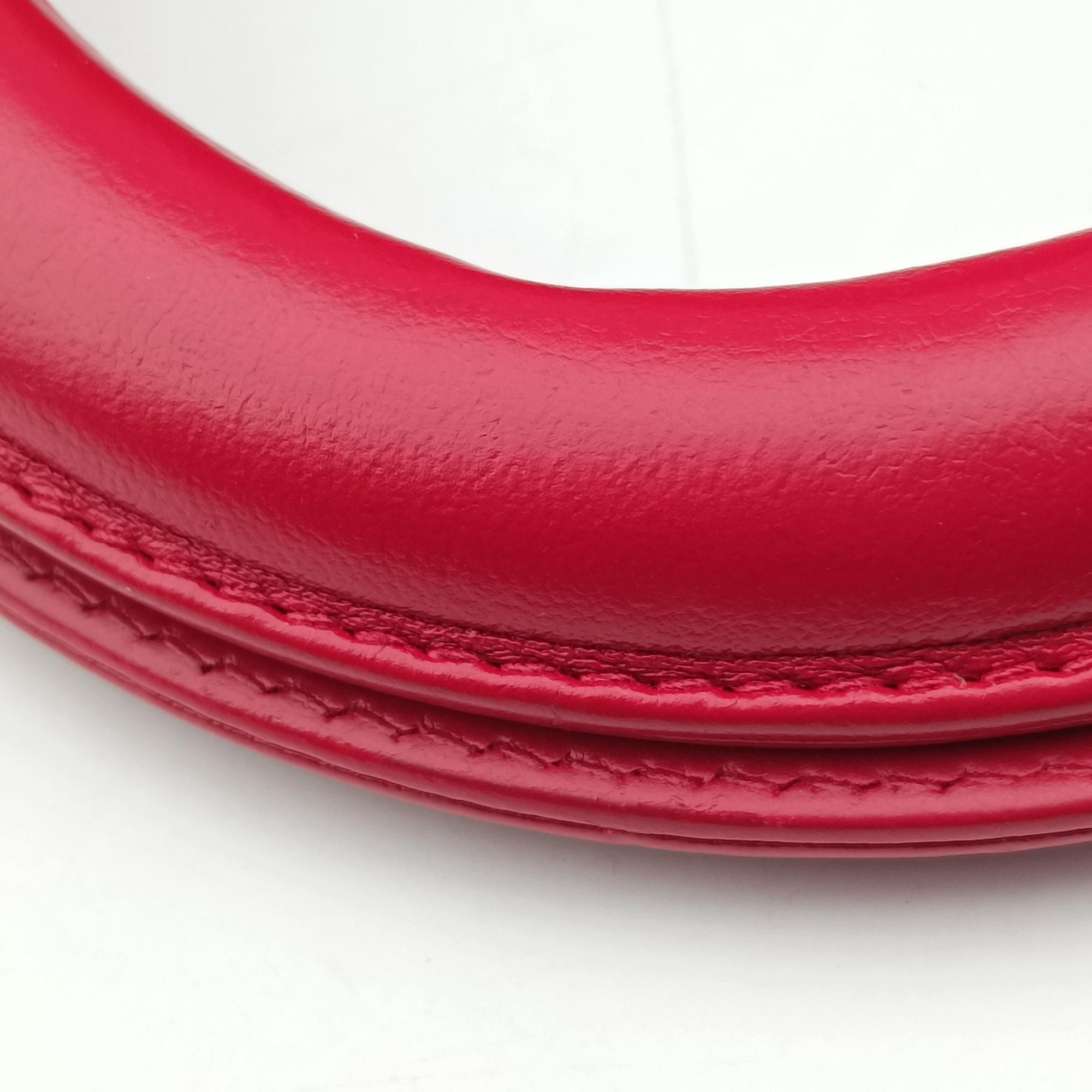 Vintage Christian Dior Lady Dior Red lambskin  shoulderbag | stylenewstar