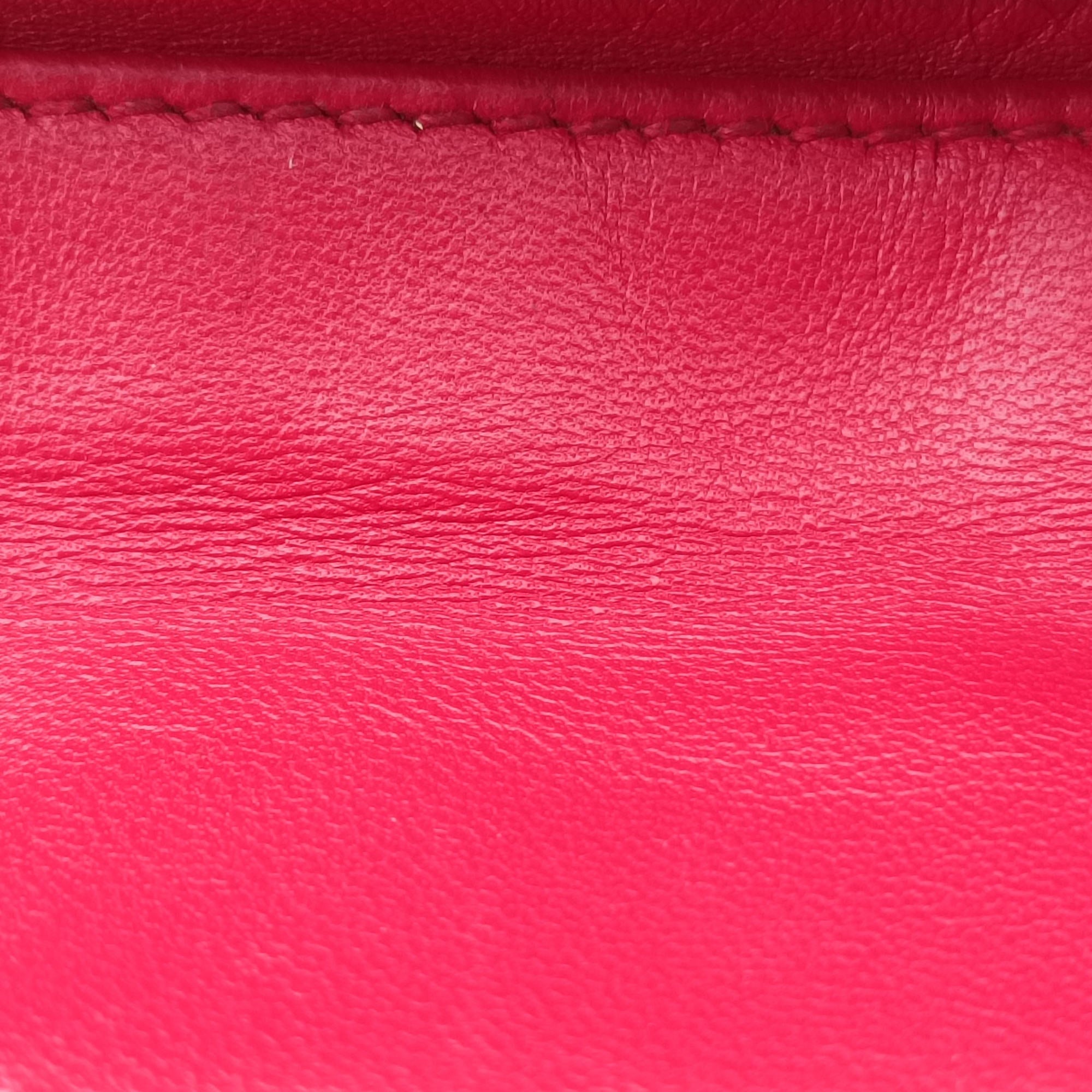 Vintage Christian Dior Lady Dior Red lambskin  shoulderbag | stylenewstar
