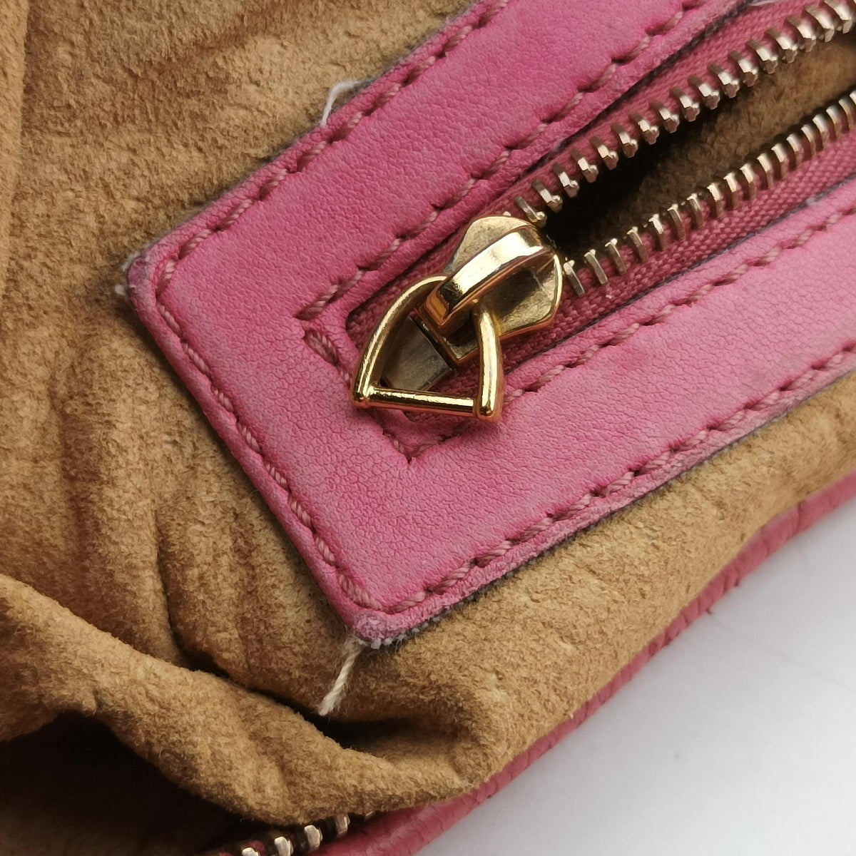 Pre-owned Bottega Veneta Intrecciato Pink lambskin  shoulderbag | stylenewstar