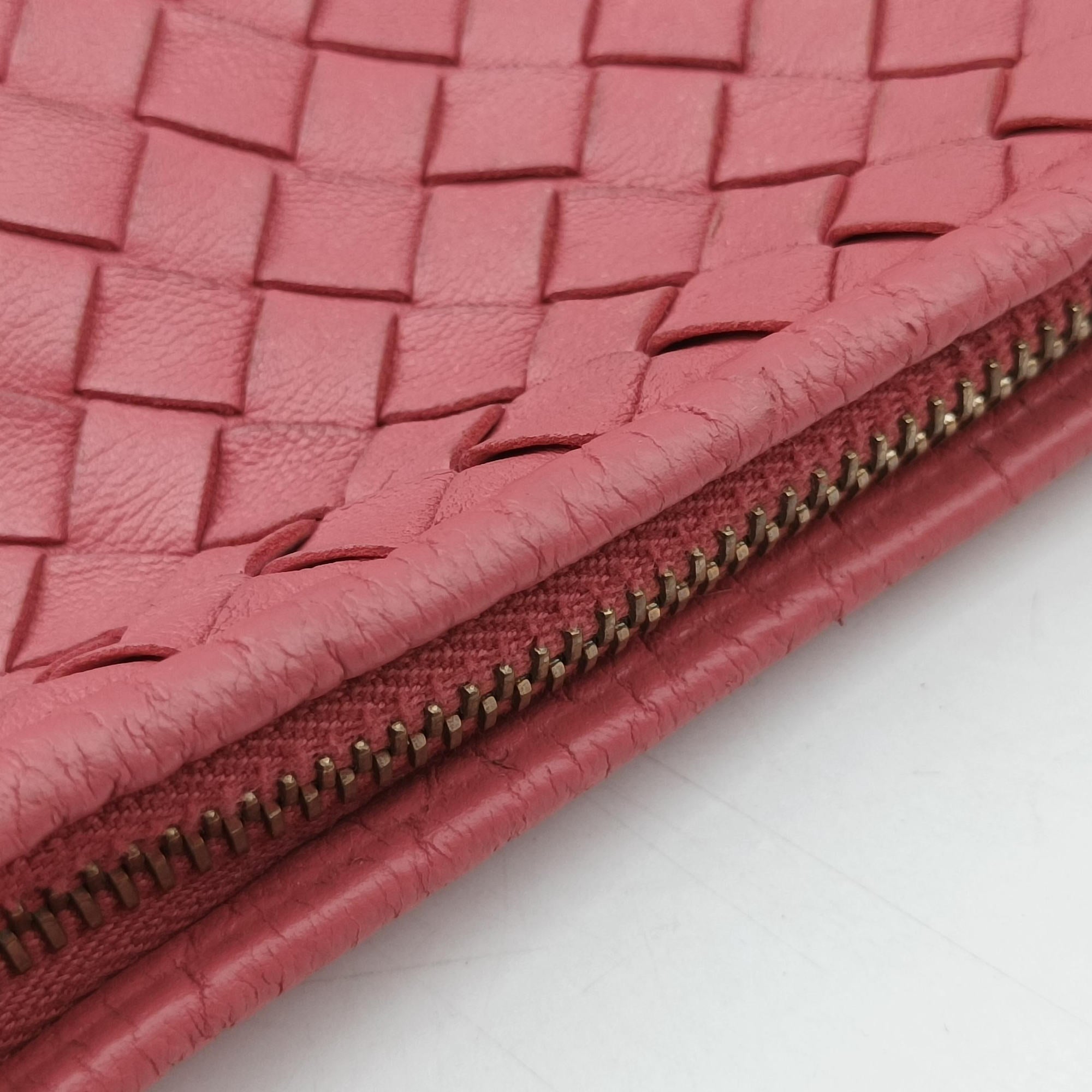 Pre-owned Bottega Veneta Intrecciato Pink lambskin  shoulderbag | stylenewstar