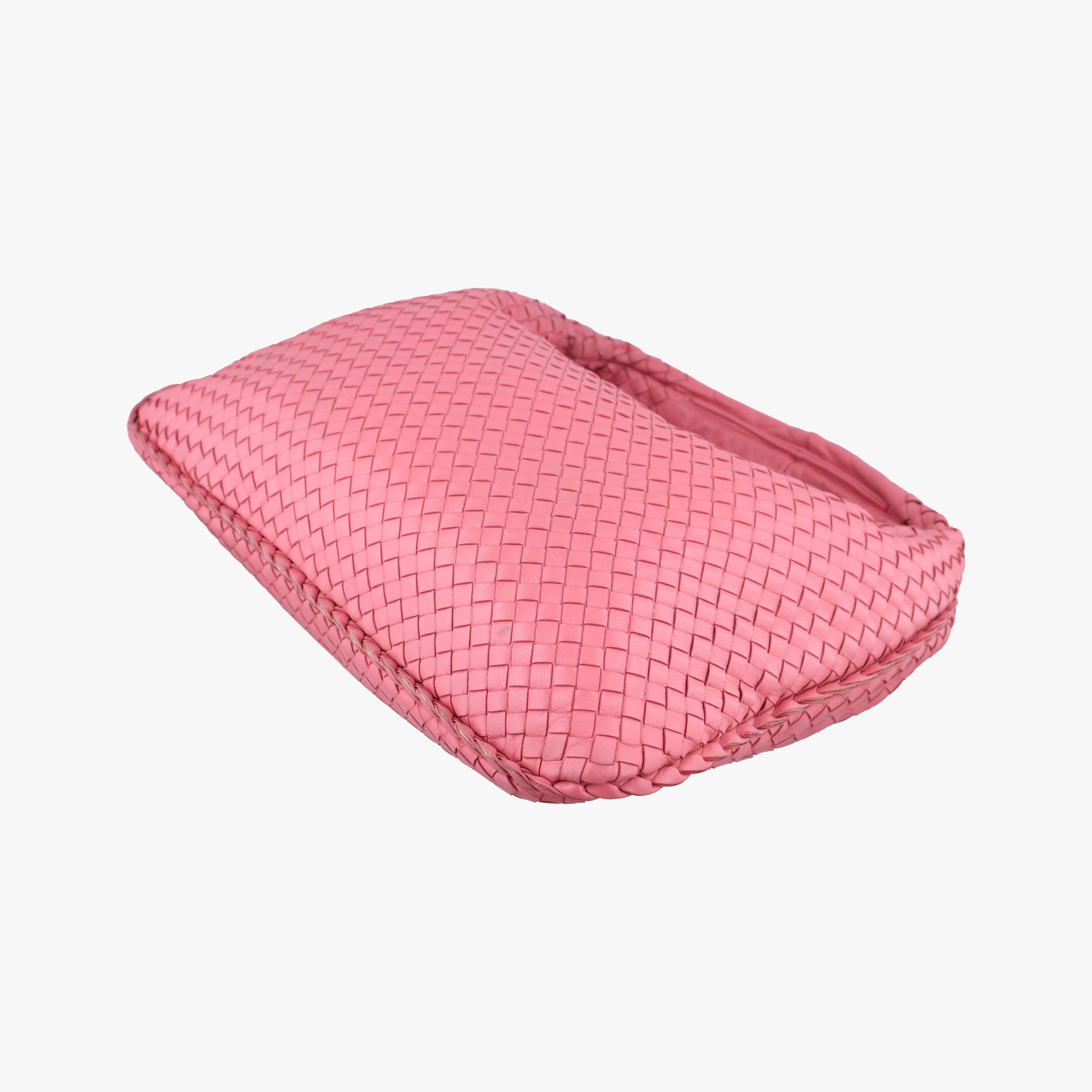 Pre-owned Bottega Veneta Intrecciato Pink lambskin  shoulderbag | stylenewstar