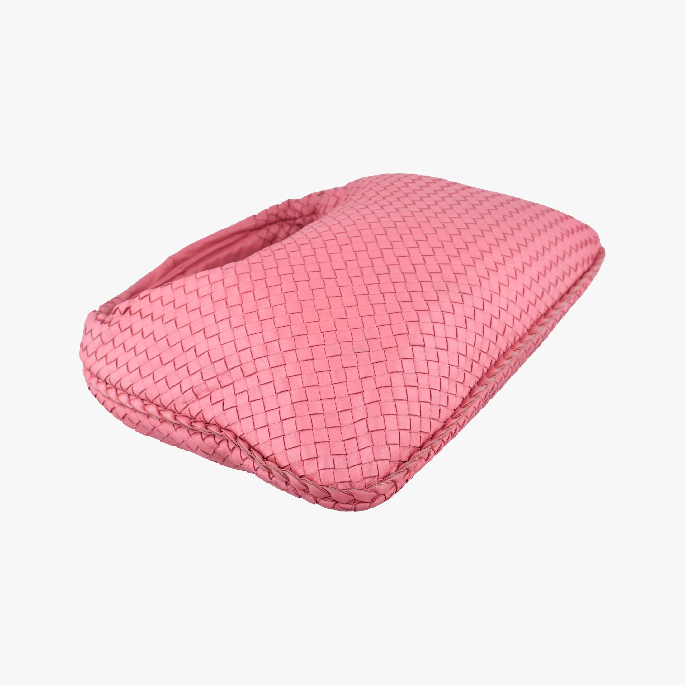 Pre-owned Bottega Veneta Intrecciato Pink lambskin  shoulderbag | stylenewstar