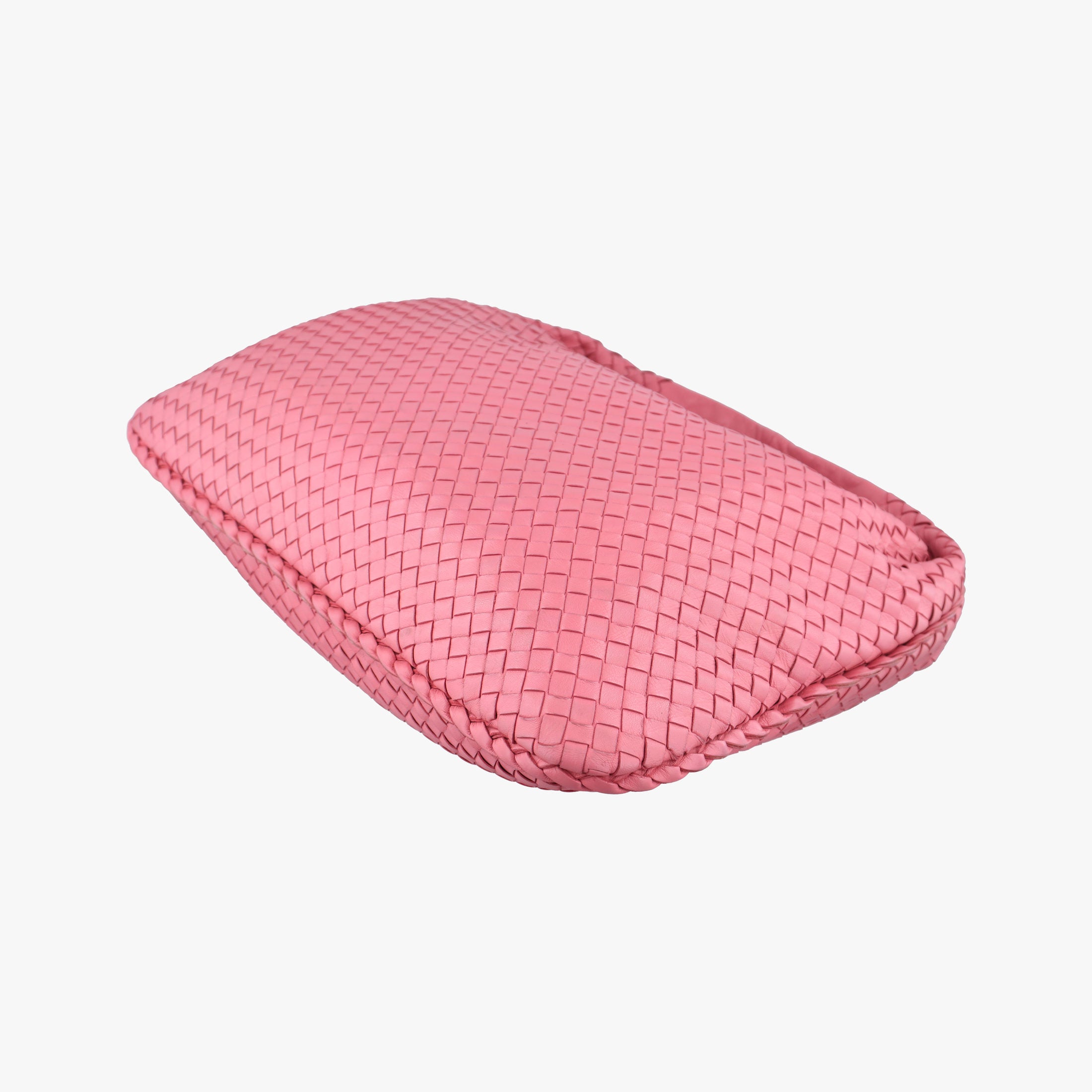 Pre-owned Bottega Veneta Intrecciato Pink lambskin  shoulderbag | stylenewstar