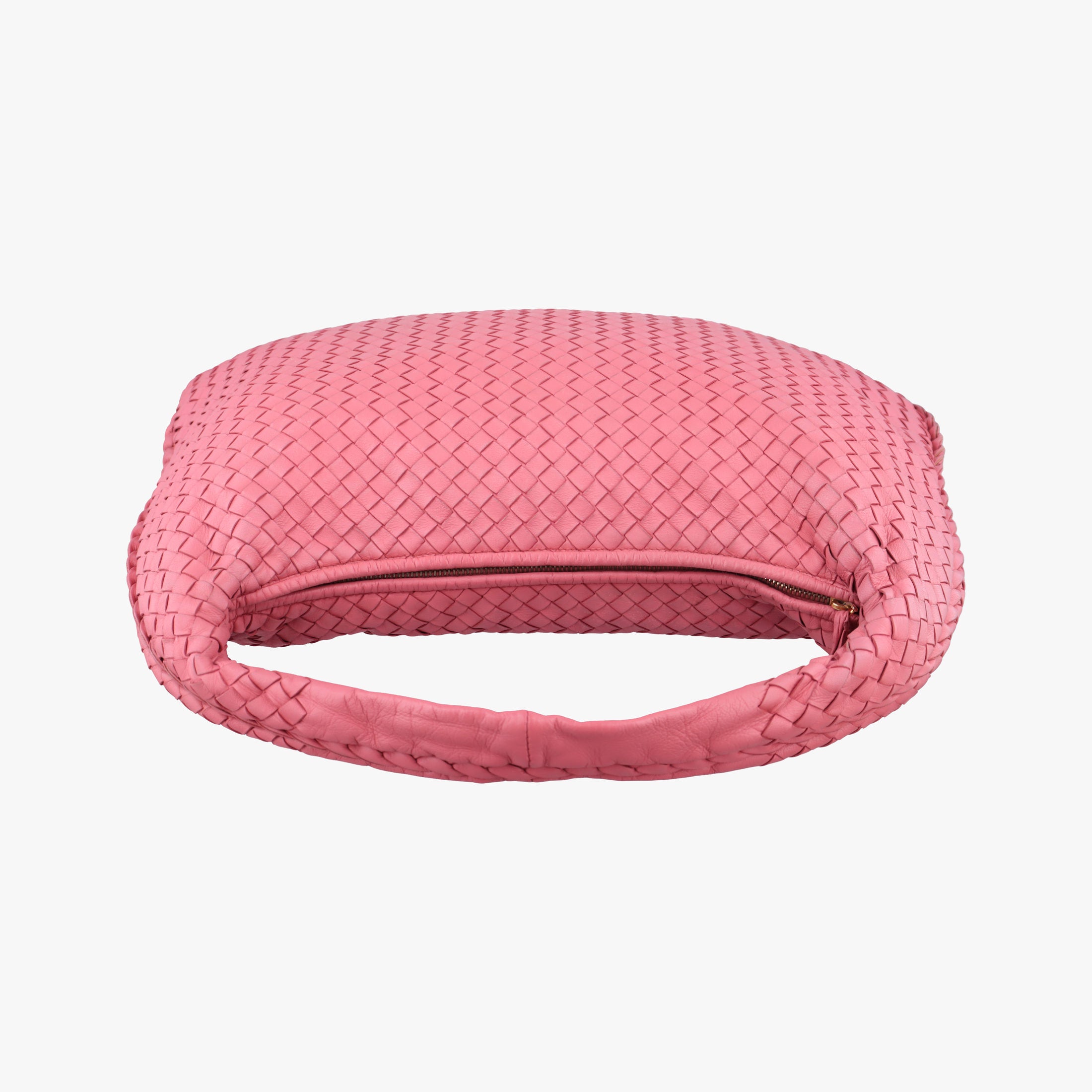 Pre-owned Bottega Veneta Intrecciato Pink lambskin  shoulderbag | stylenewstar