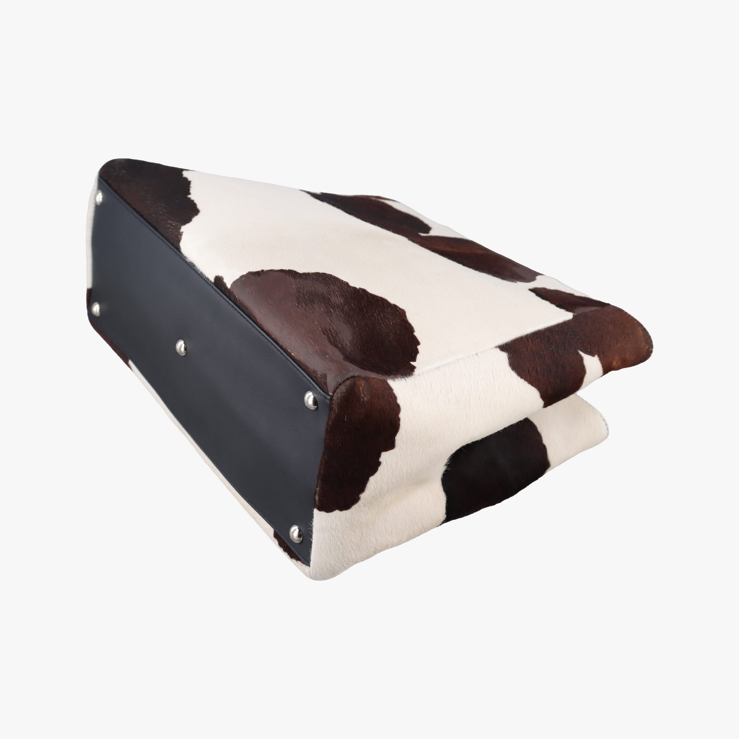 Pre-owned Fendi 2 JOURS White pony hair 8BH250 shoulderbag | stylenewstar